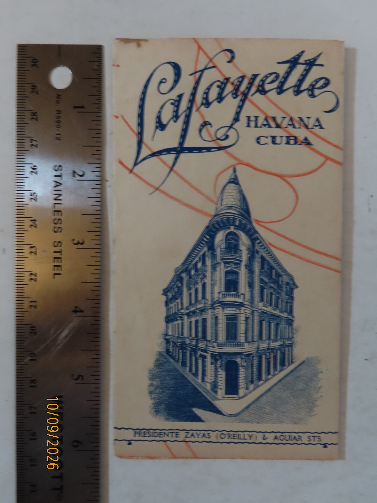 Incredible 1920\'s? Lafayette Hotel Havana Cuba advertising pamphlet brochure