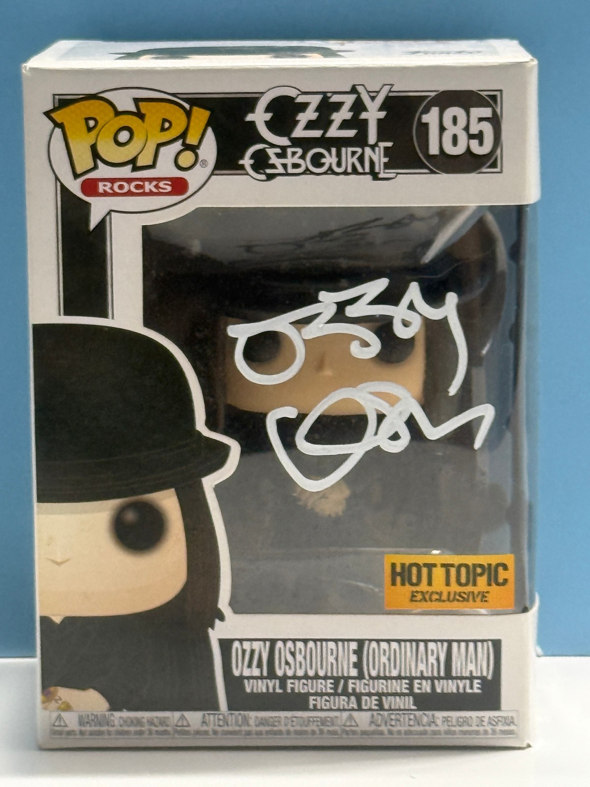 Funko Pop  OZZY OSBOURNE - OZZY ORDINARY MAN #185 SIGNED COA AUTHENTICATED