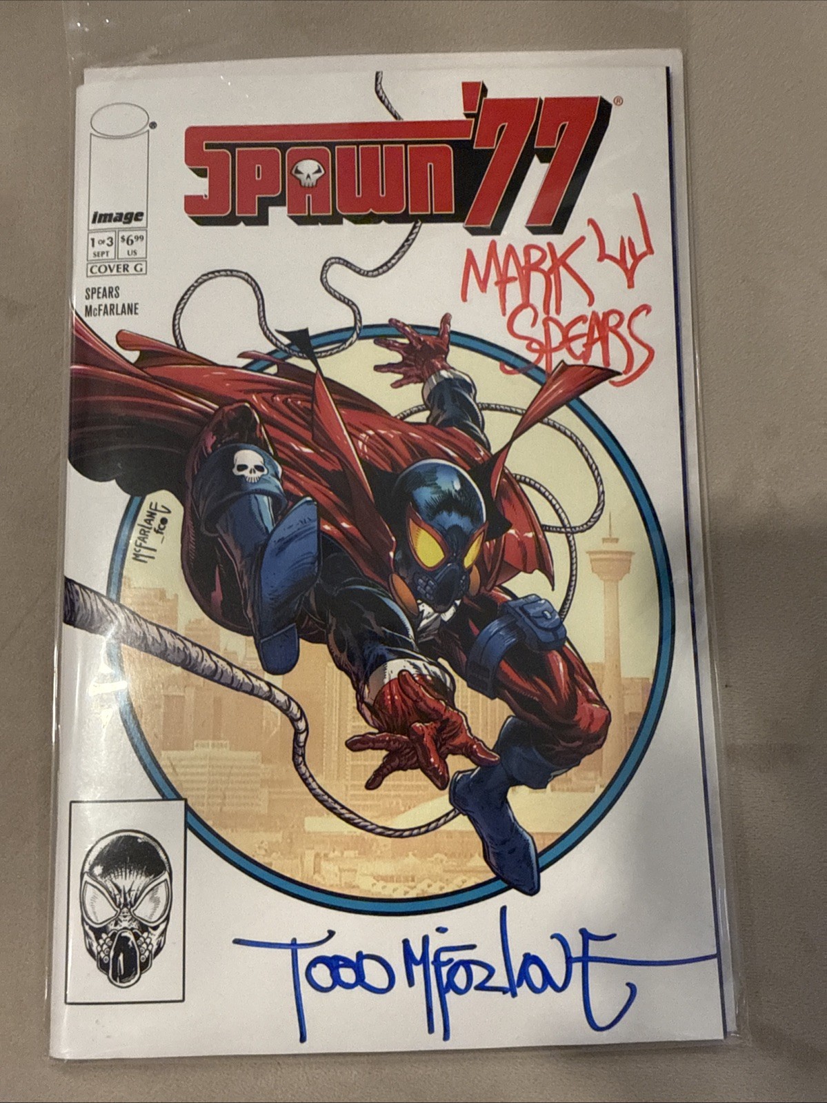 Spawn #77 1:50 Cover G , Signed by Spears and Todd McFarlane at NYCC 2026