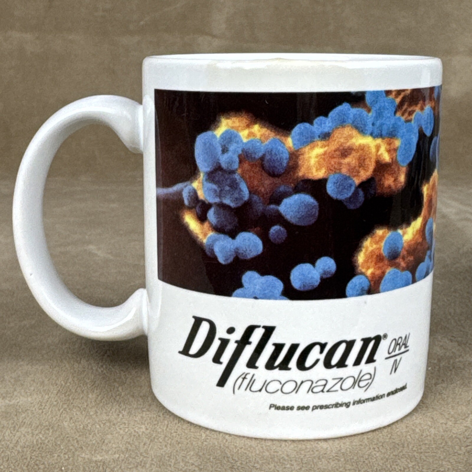 Diflucan Drug Rep Pharmaceutical Promo Fungus Design Mug Ad Yeast Infection