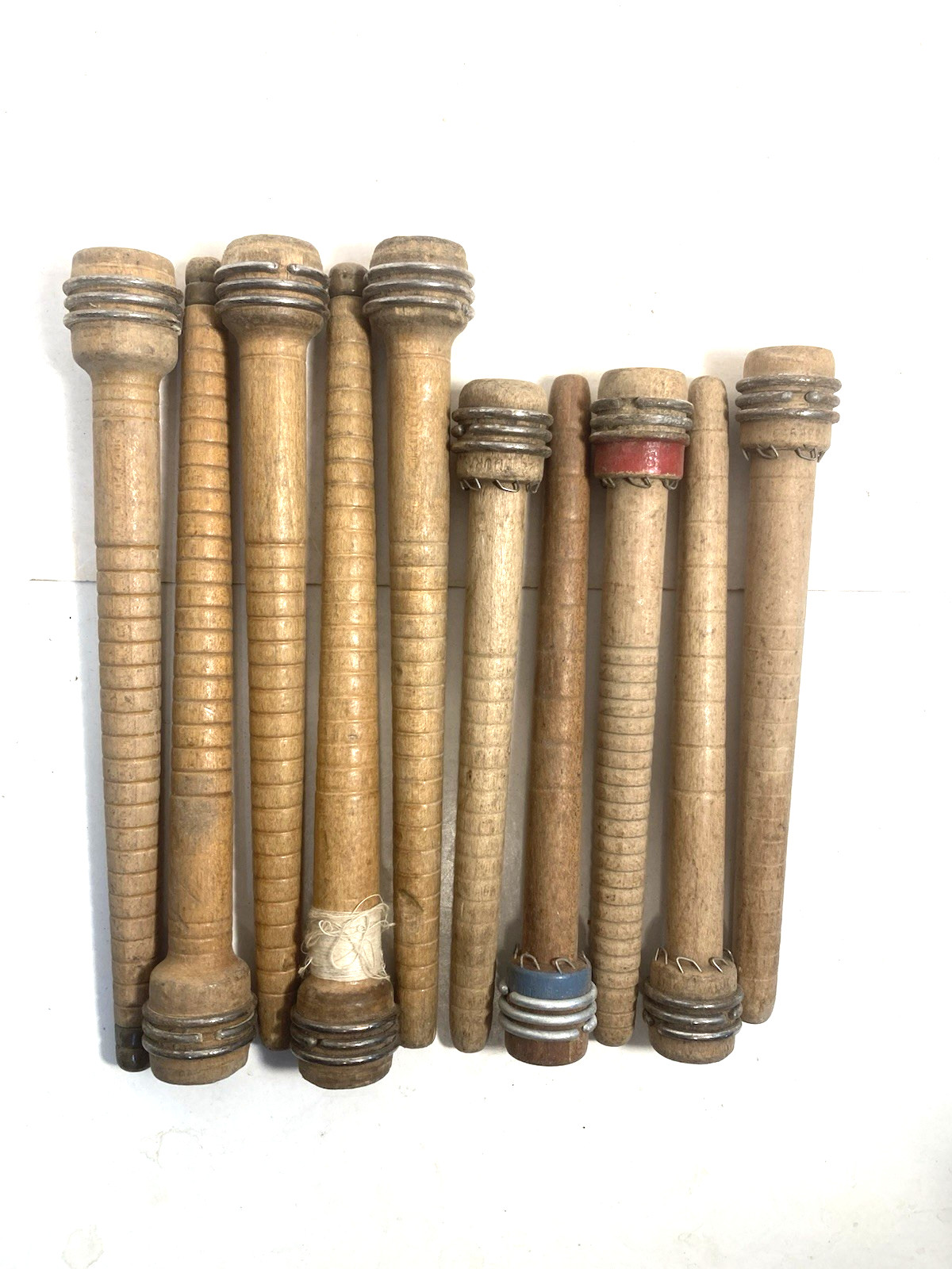 Wood Spools Wooden Quills 7 3/8