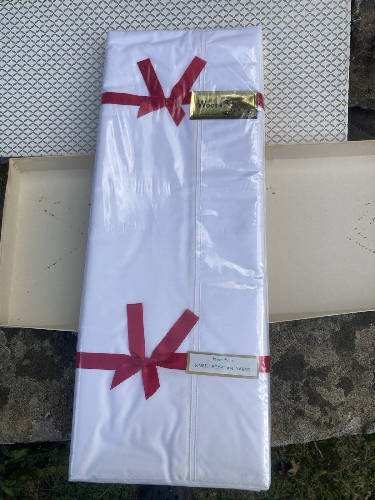 Beautiful Unused Vintage Sheets by Woods of Harrogate 100% Egyptian Boxed