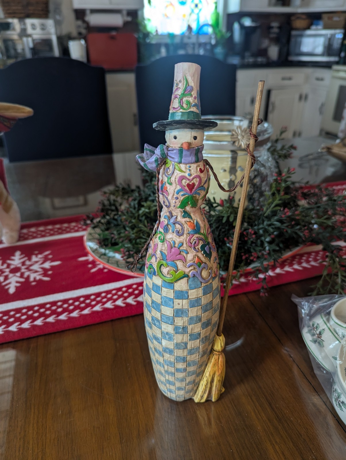 Jim Shore Heartwood Creek Happy Home Snow Woman 2004 Signed