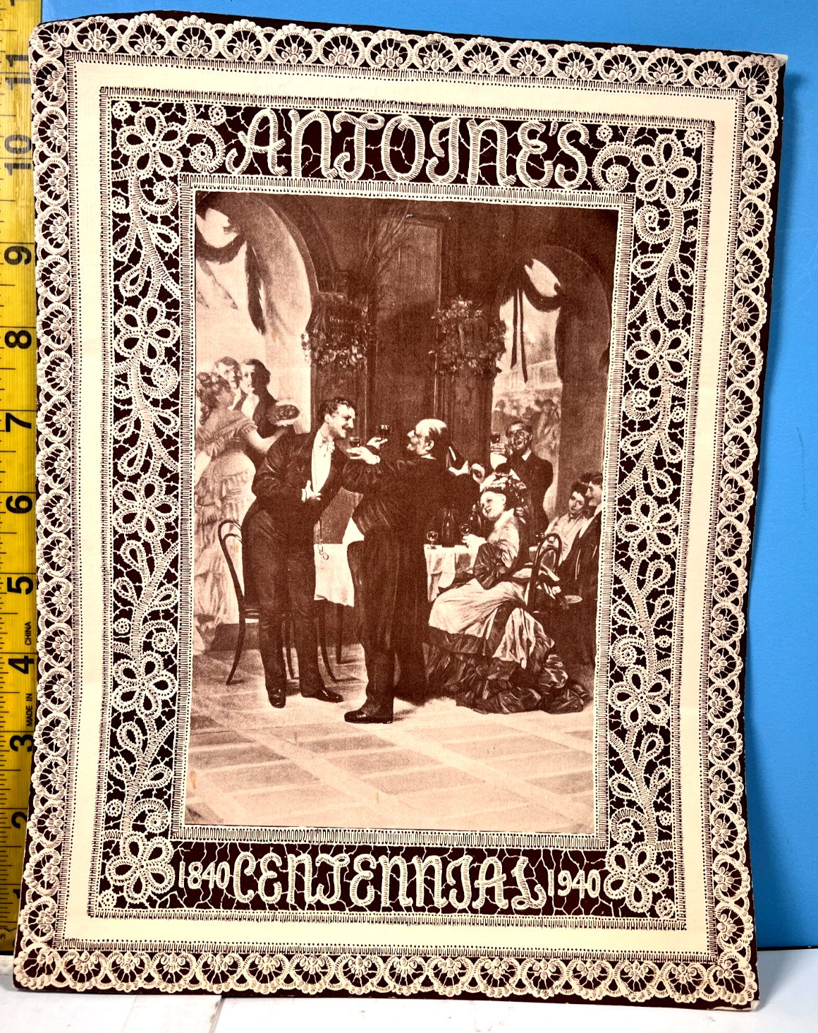 1940 Antoine\'s French Restaurant Centennial Menu New Orleans Louisiana