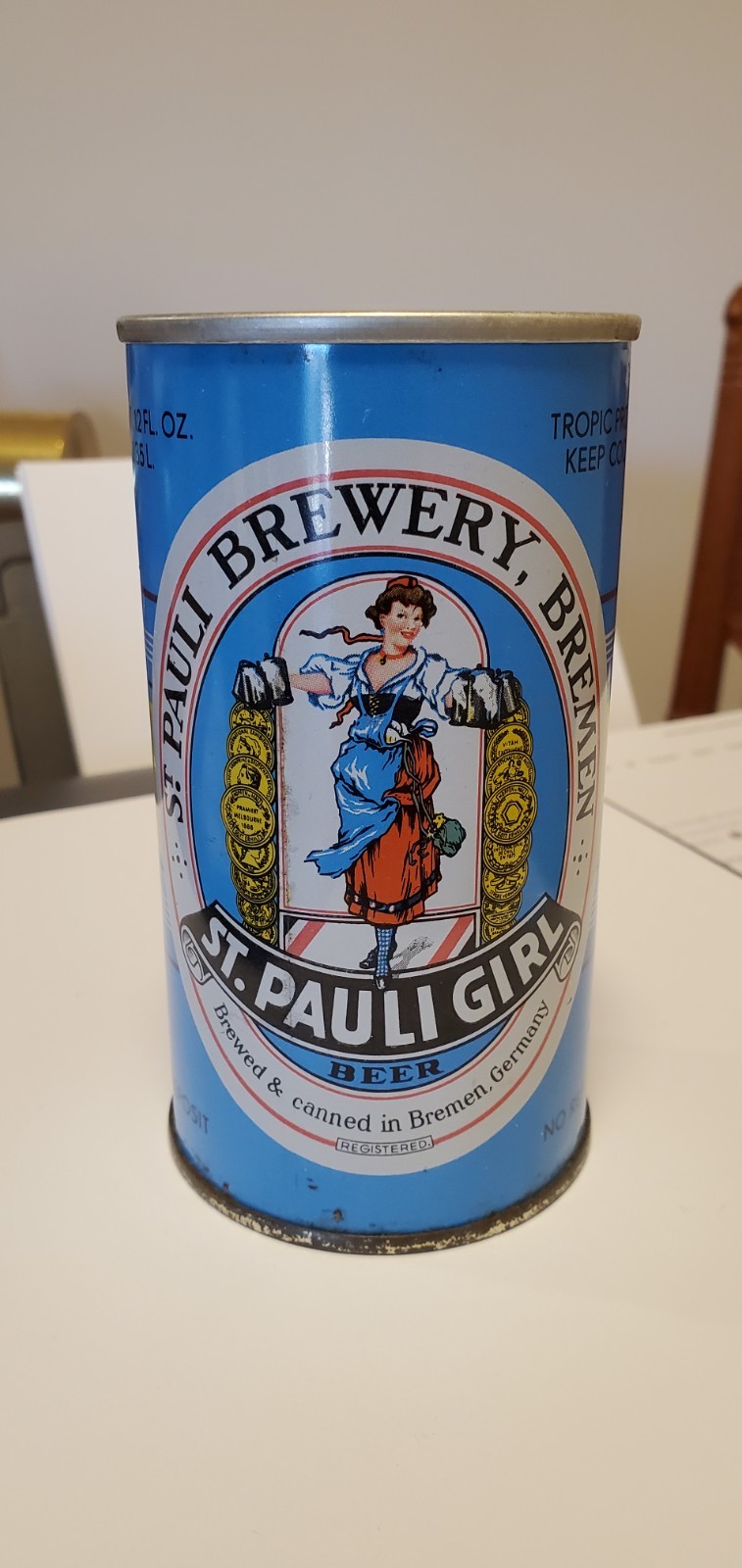 St Pauli Girl Beer Can
