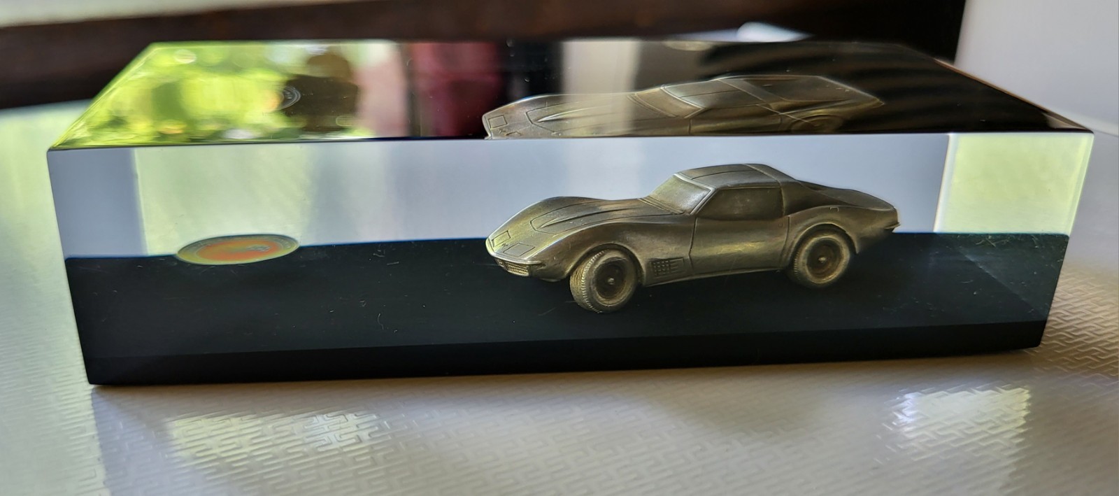 Chevrolet Motor Division Corvette Acrylic Paper Weight