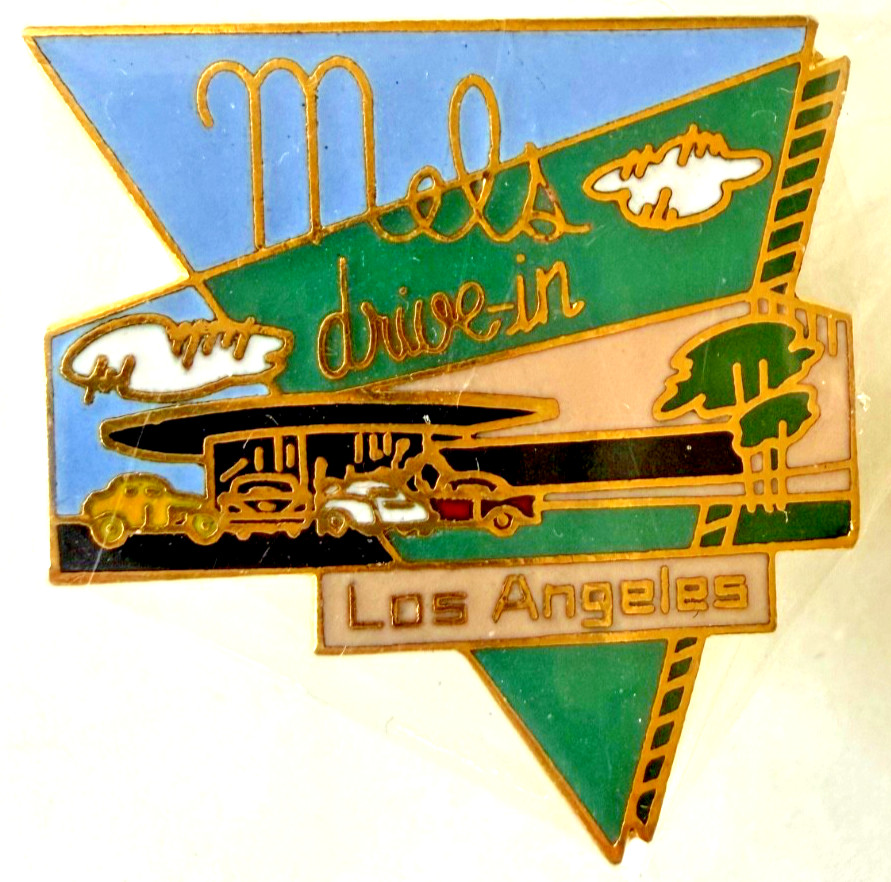 Vintage Mel\'s Drive-in Los Angeles Enamel Pin All American Pin Co NOS