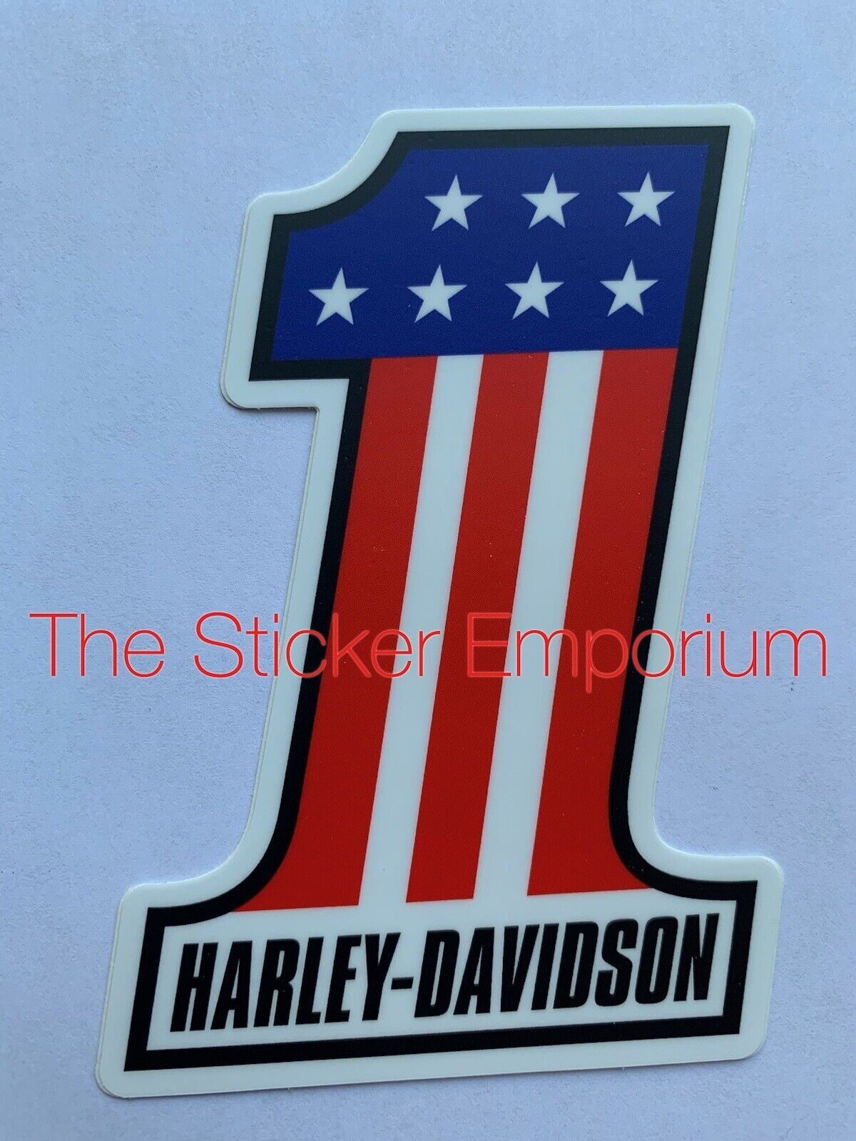 Vintage 1 Harley Davidson Motorcycle Sticker Helmet Tank Toolbox Truck Decal