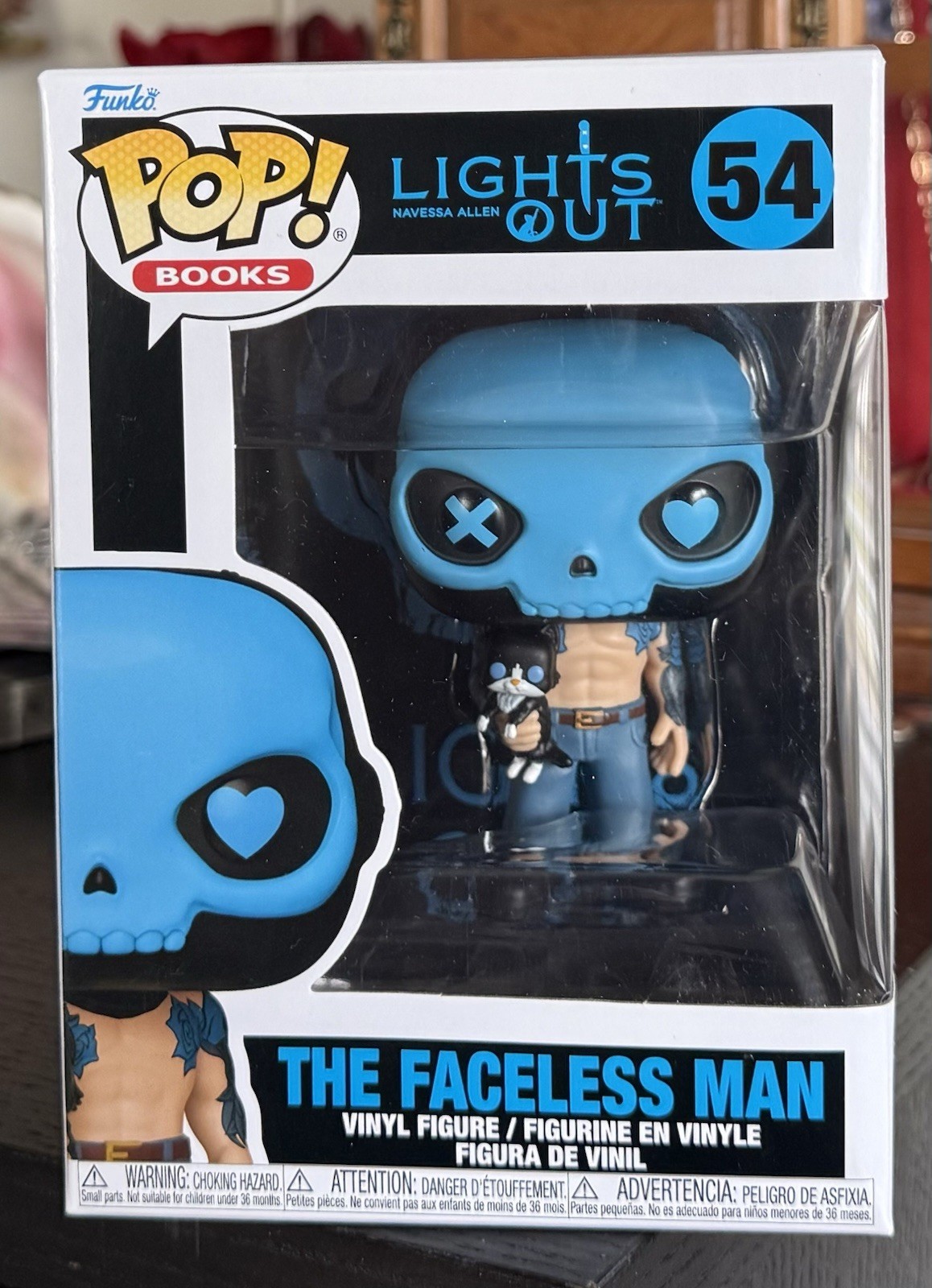 Funko POP Books: THE FACELESS MAN #54 Into Darkness Lights Out IN HAND