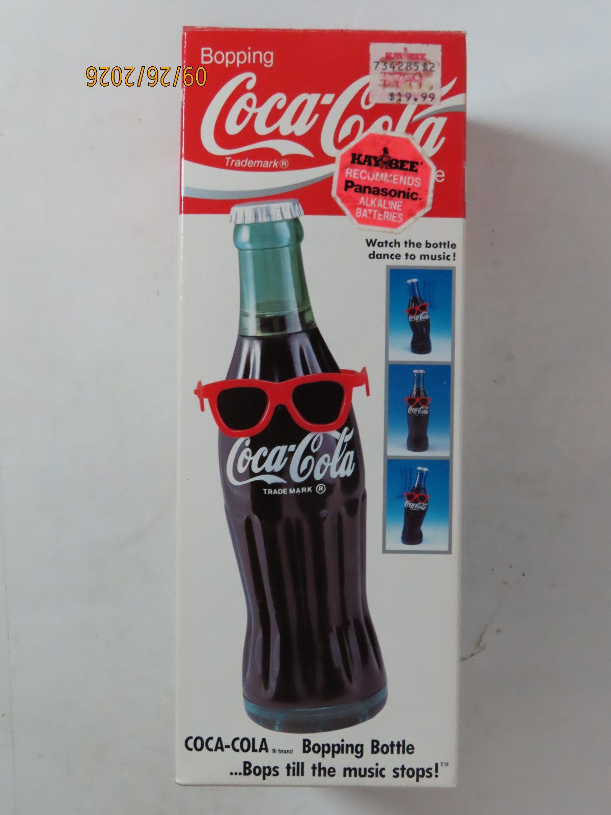1991 Takara Coca-Cola Bopping Dancing Bottle In Original Box new sealed inside