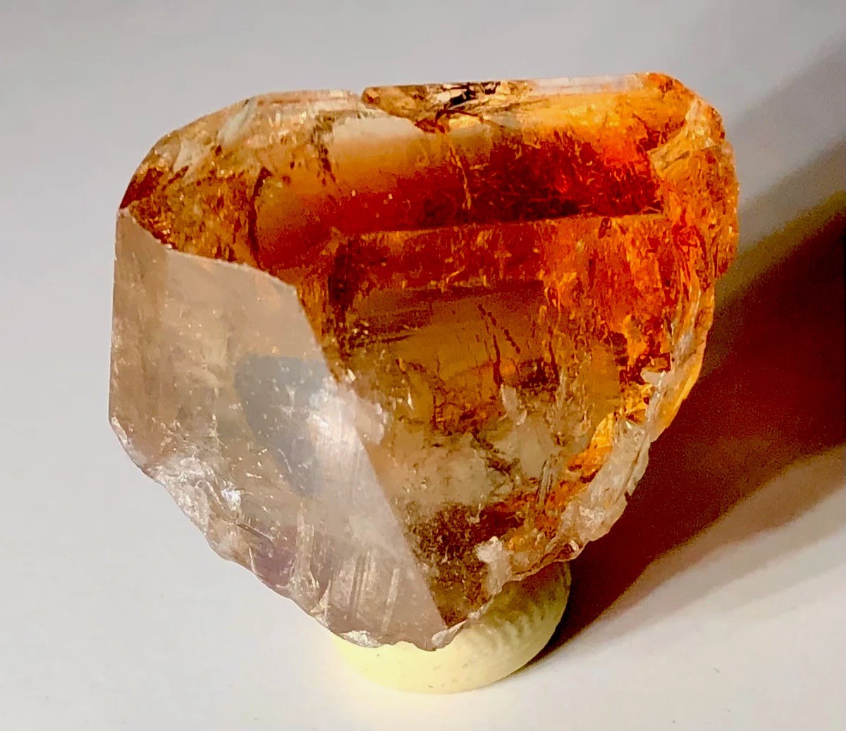 Beautiful Imperial Topaz Crystal Specimen Natural Raw Rough Gemstone Brazil