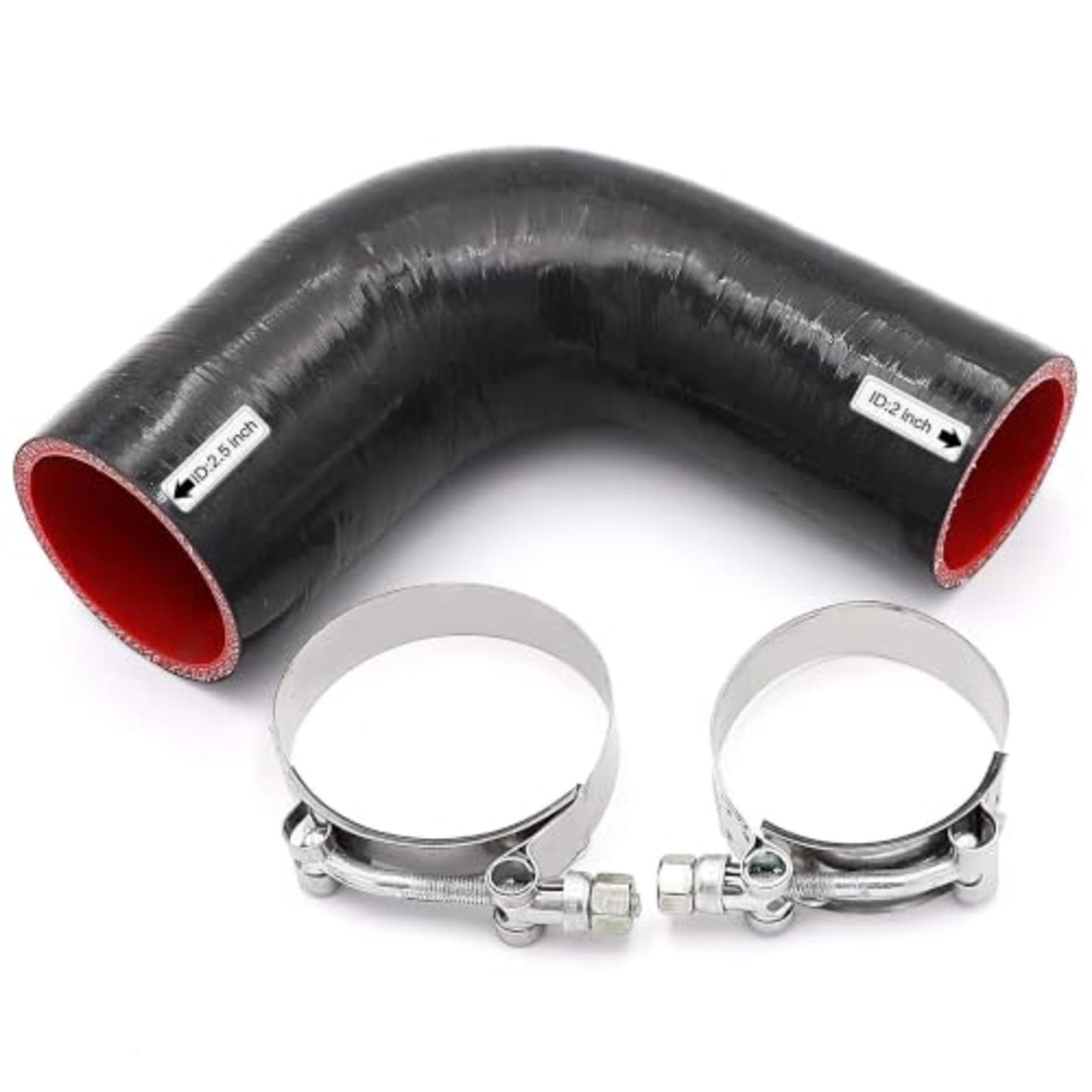 90° Silicone Reducer Elbow Hose 2\