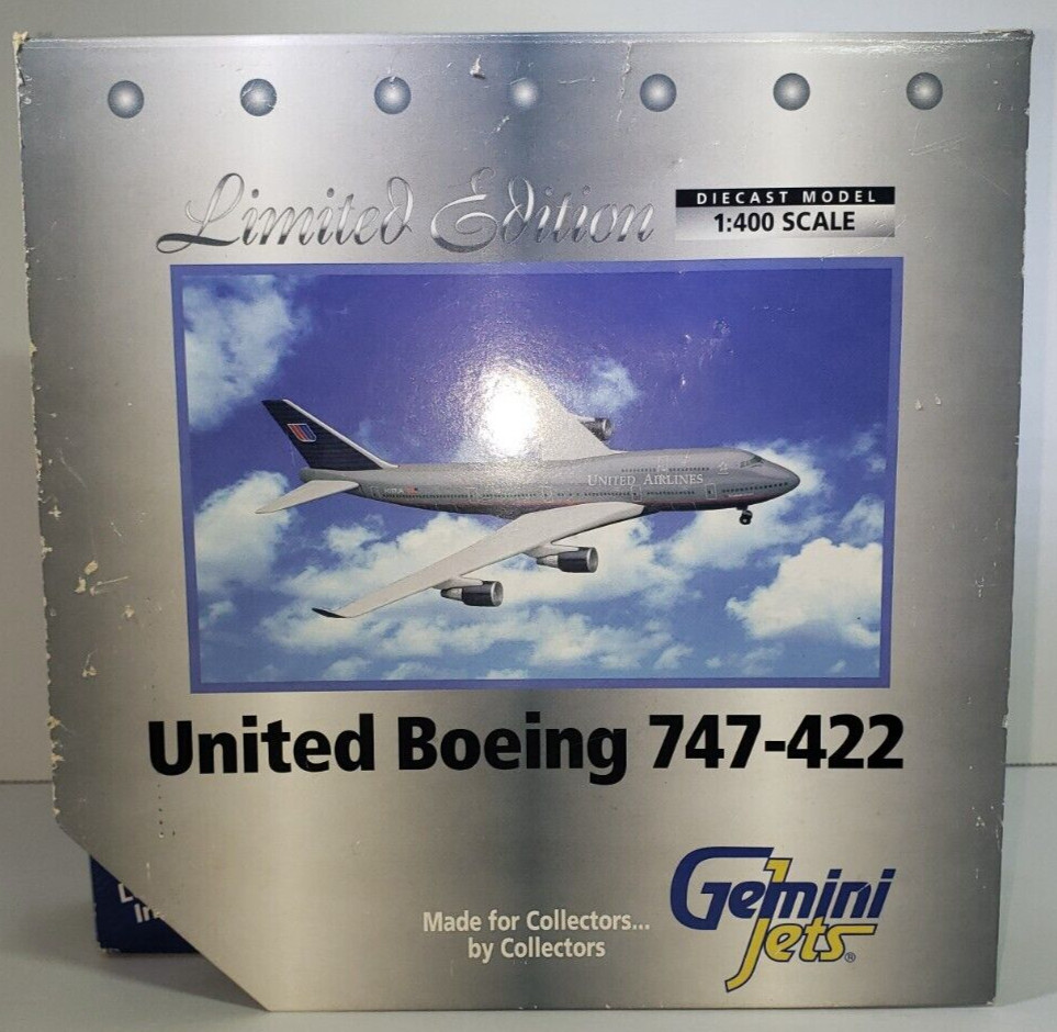 GEMINI JETS UNITED BOEING 747-422/ 1:400 LIMITED EDITION 1998