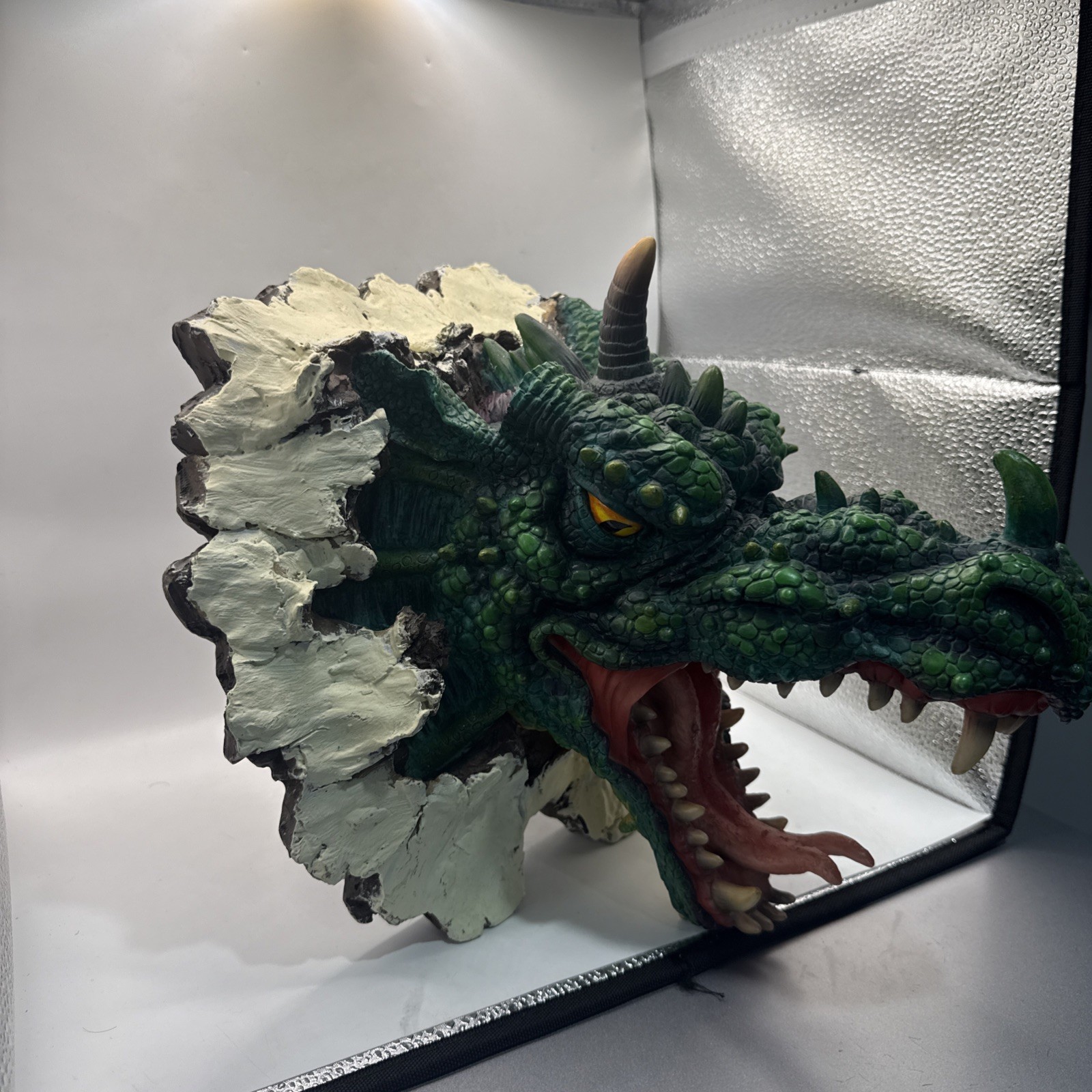 1999 Rare W.U.I Dragon Wall Sculpture Resin Statue *