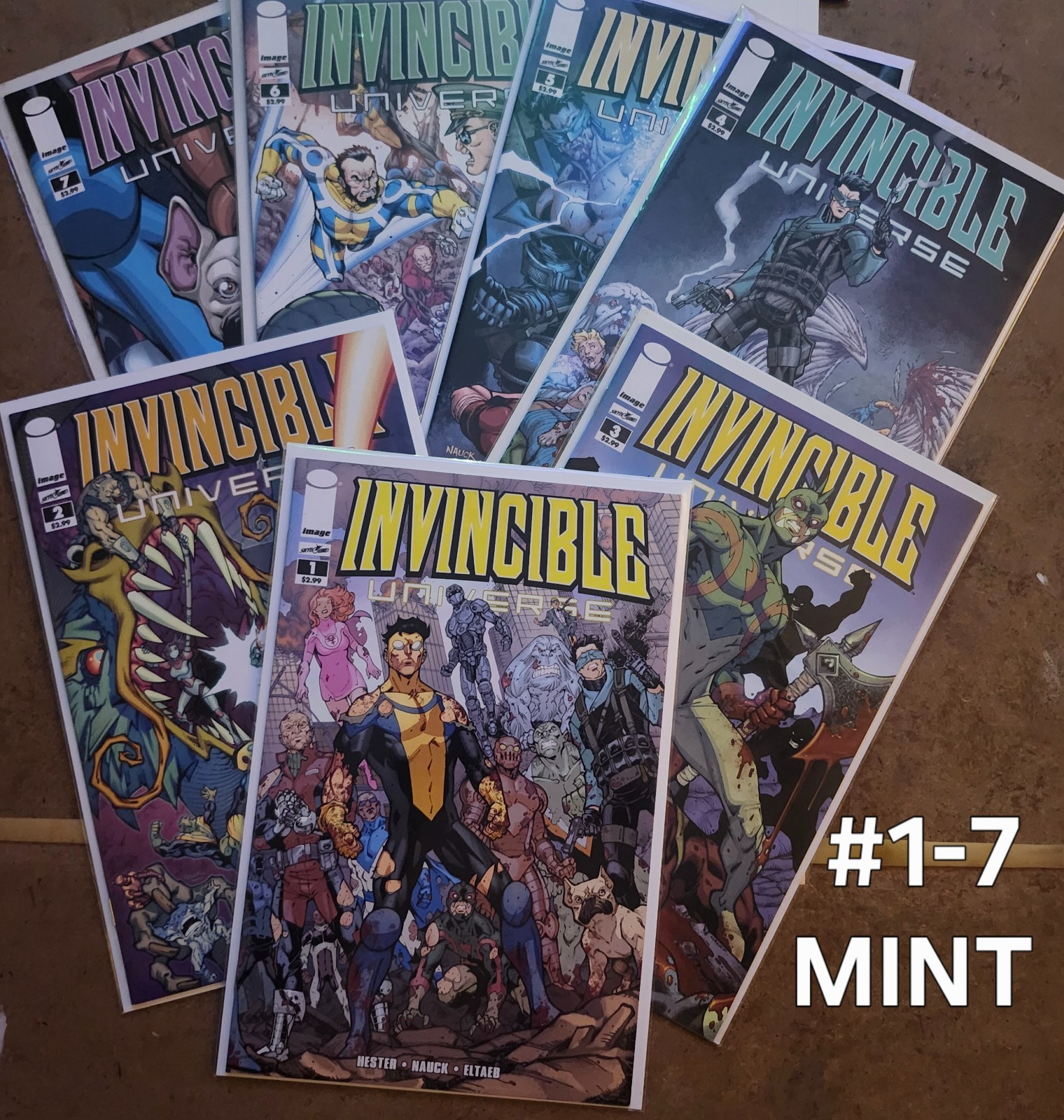 Invincible Universe #1-#7. Mint Set. Image 2013 First Prints