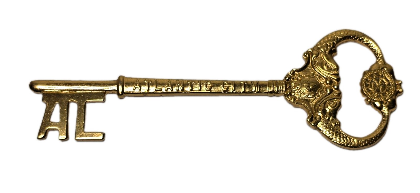 Vtg Gold Tone Key to Atlantic City Given by Mayor of Atlantic City New Jersey