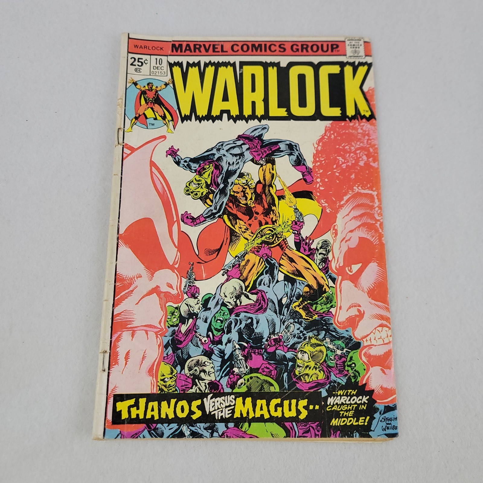 Warlock 10 Marvel Comics 1975 Thanos vs Magus Jim Starlin Gamora Pip the Troll