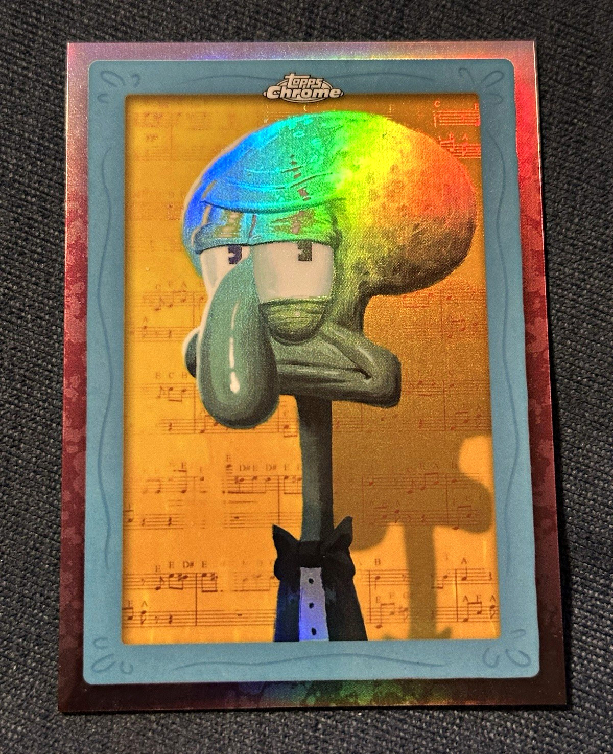 Topps 2025 Topps Chrome SpongeBob 25 SG-5 Squidward\'s Gallery Insert