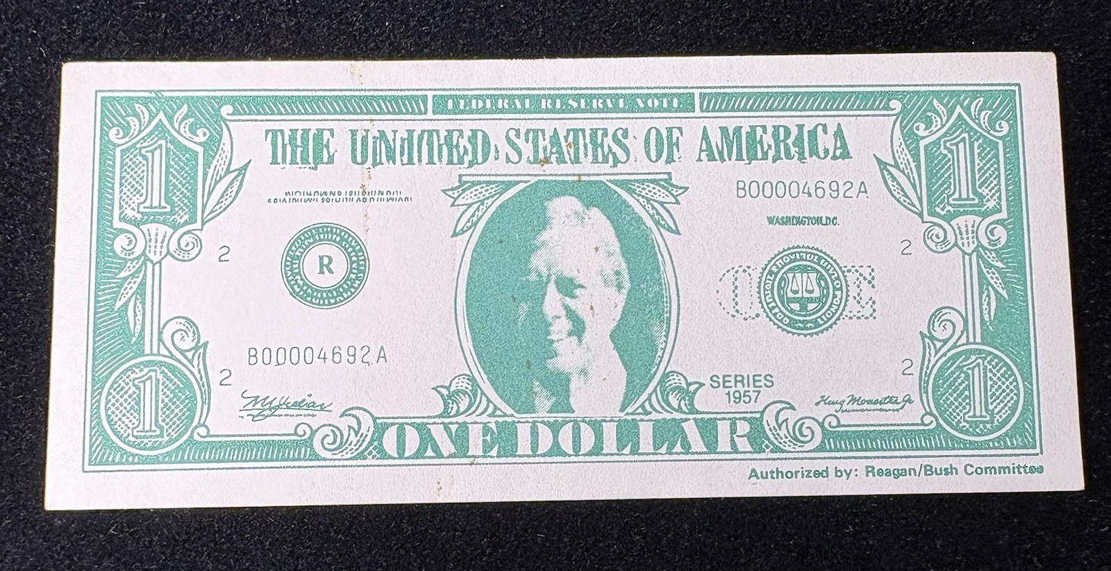 Vintage Jimmy Carter Dollar - Regan/Bush Campaign Committee - Inflation Campaign Vintage Jimmy Carter Dollar - Regan/Bush Campaign Committee - Inflation Campaign