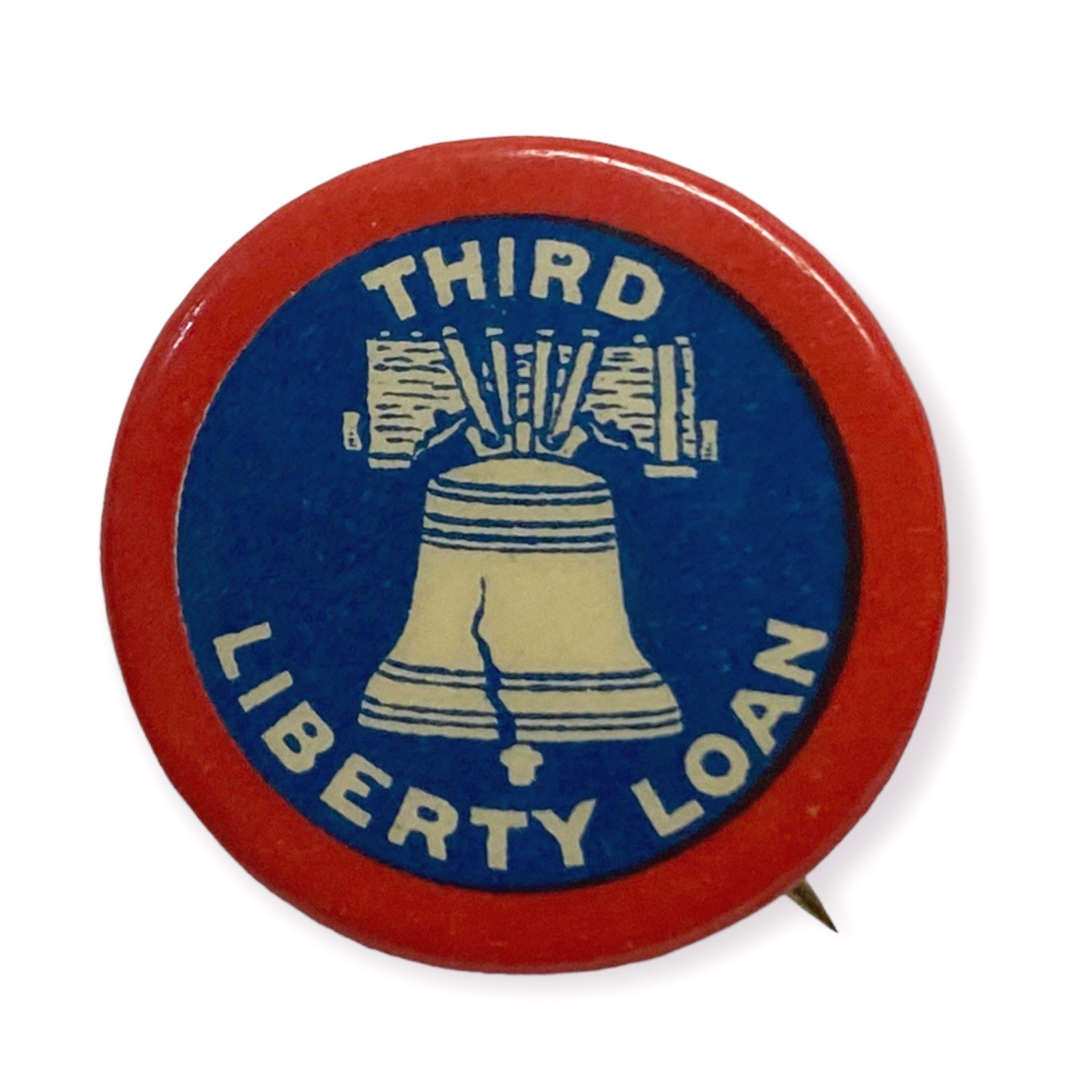 c1918 Vintage Third Liberty Loan Act Pinback, World War I
