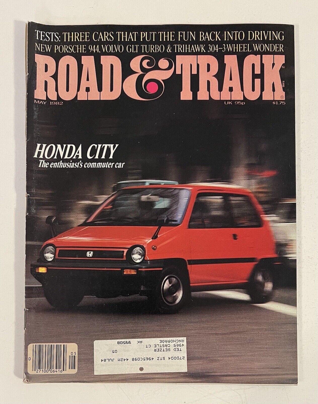 Road & Track Magazine May 1982 Honda City