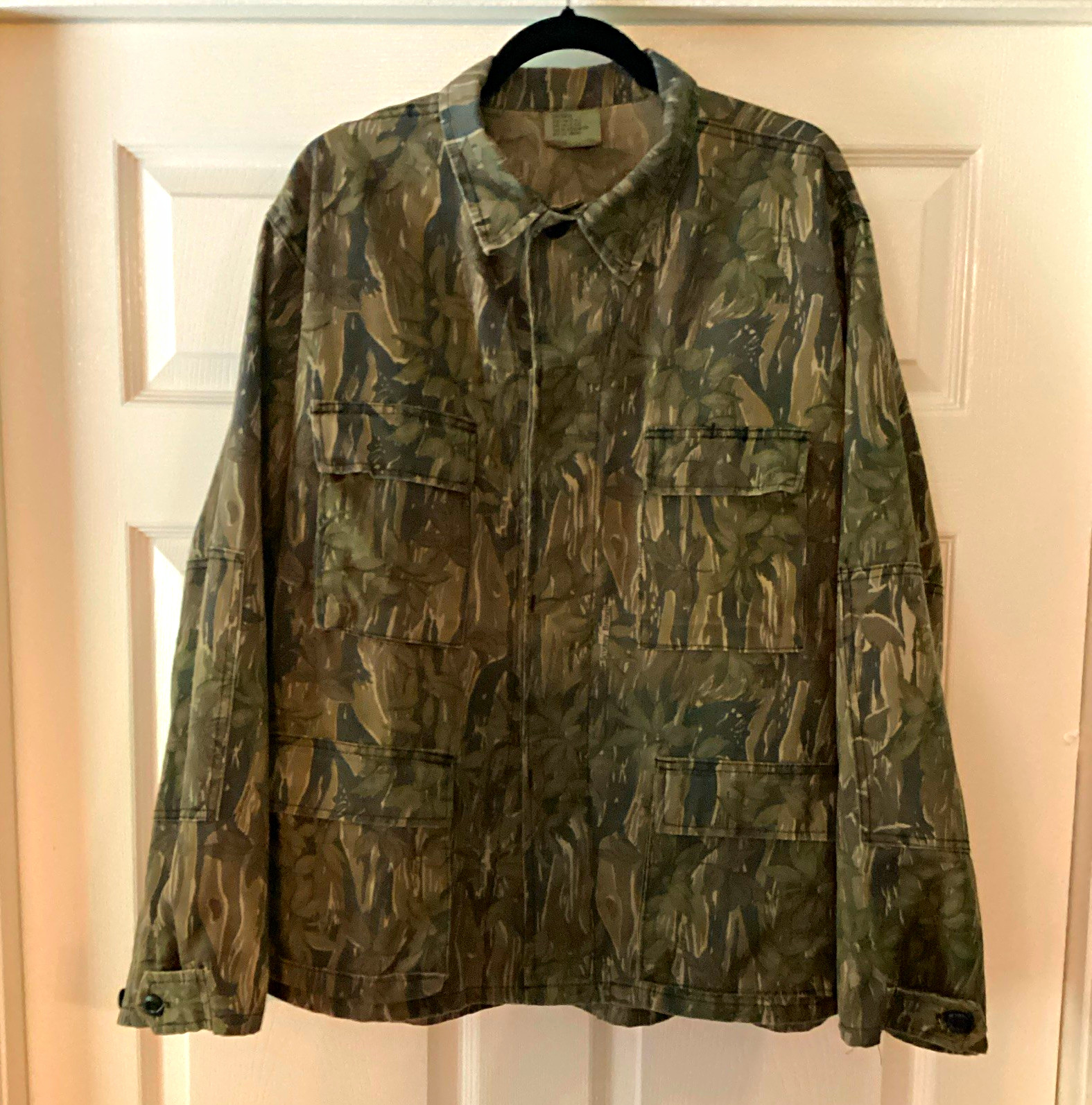 Vintage Rothco Military Division Smokey Branch Camo Field Jacket Size Lg-Reg USA