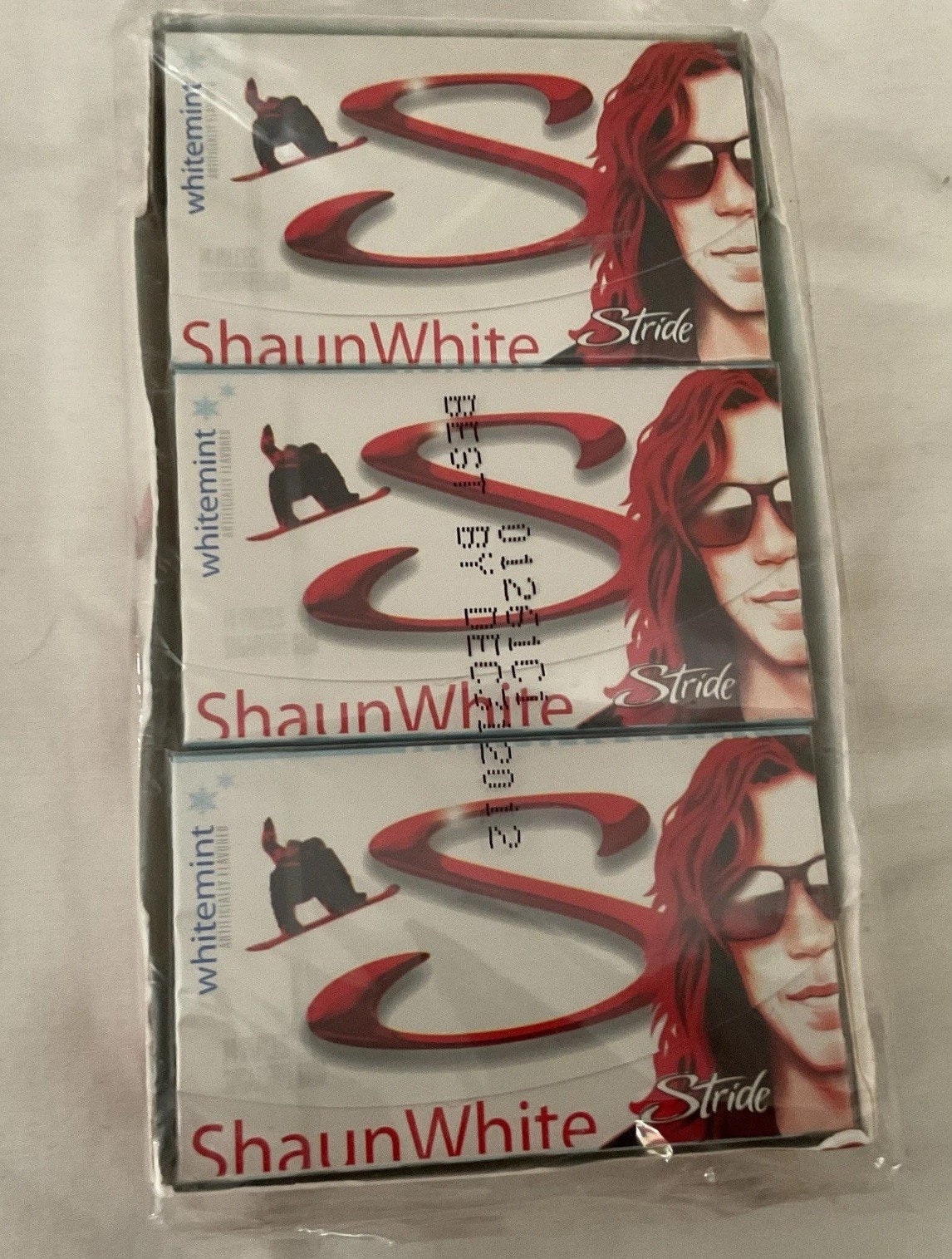 Shaun white Gum Lot Of 9 Stride White Mint - Sealed In Box Olympian Snowboarder Shaun white Gum Lot Of 9 Stride White Mint - Sealed In Box Olympian Snowboarder