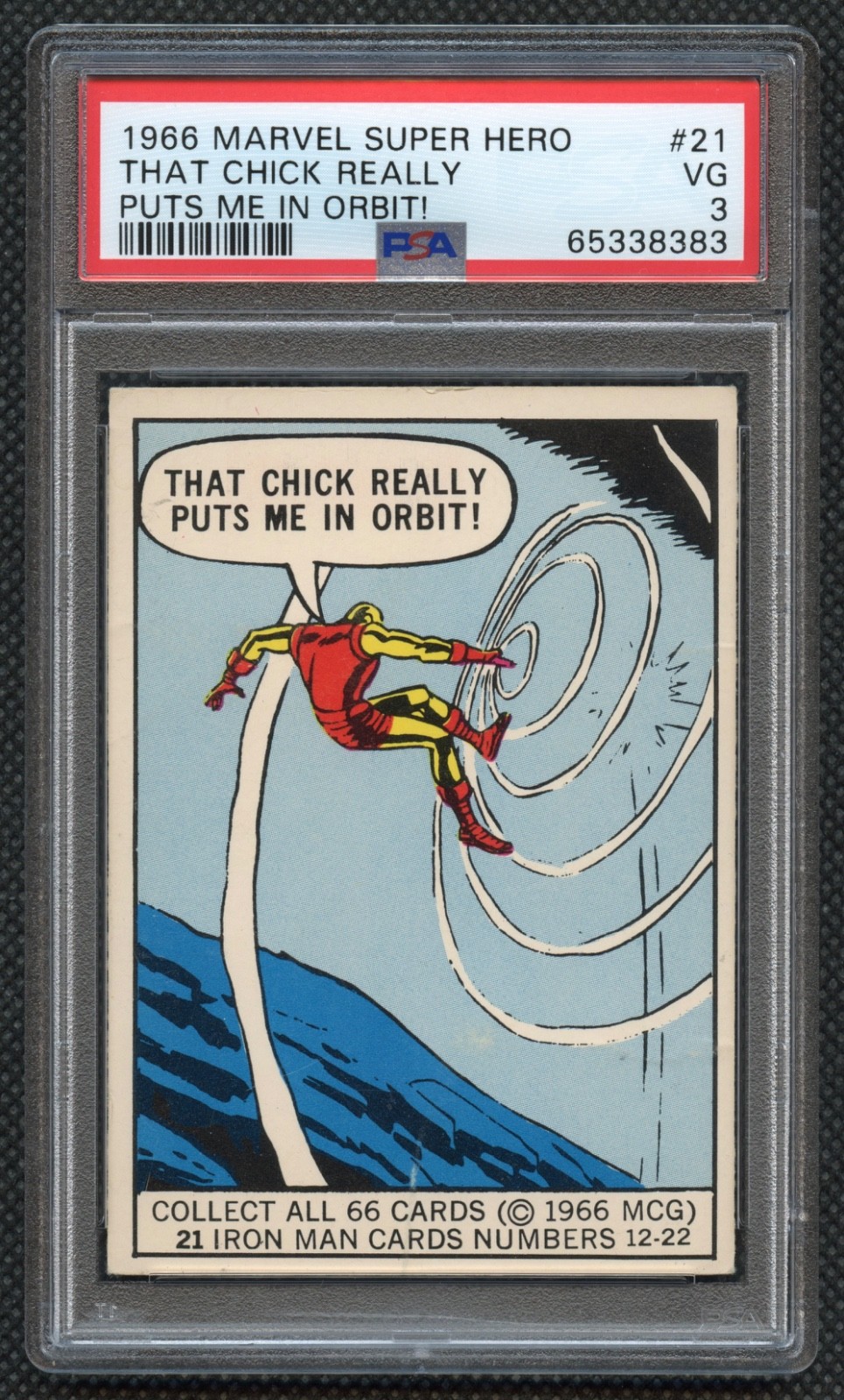 1966 Donruss Marvel Iron Man Rookie #21 PSA 3