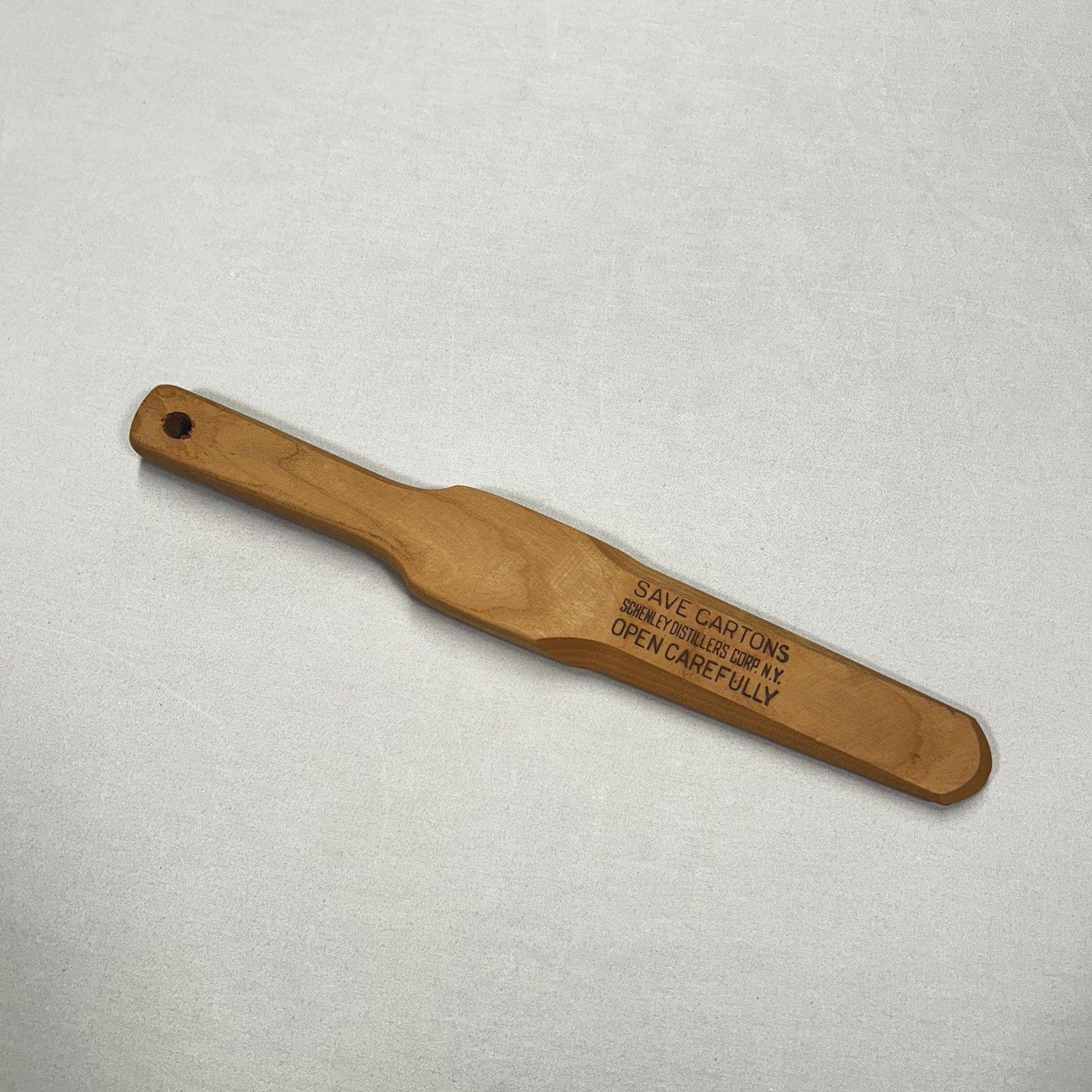 Vintage Schenley Distillers Corp NY Wood Crate Carton Opener Antique