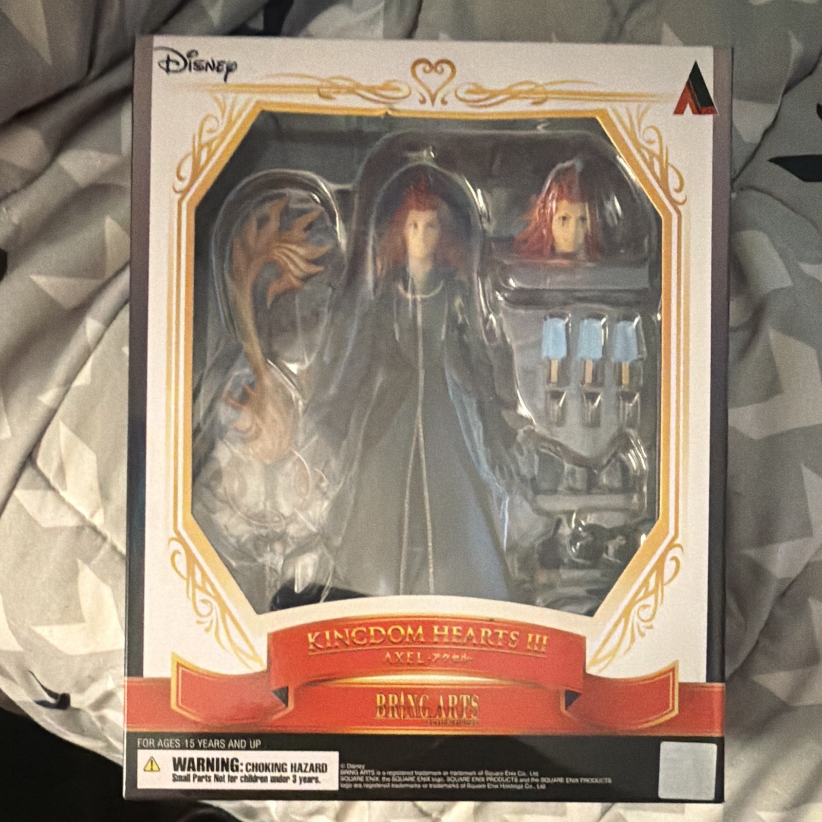Disney Kingdom Hearts III Bring Arts Axel Figure and Accessories never opened.