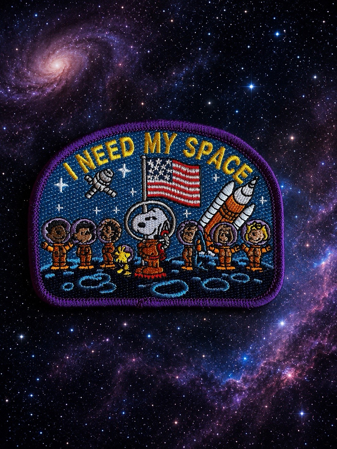 NASA ARTEMIS - I NEED MY SPACE PATCH - ASTRONAUT MOON MISSION CAMPAIGN - 3.5”