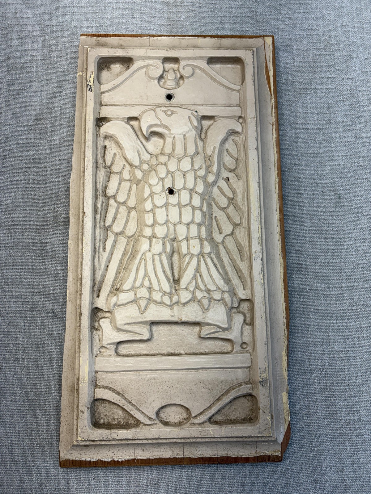 Antique Art Deco Eagle Plaster Casting Mold 19\