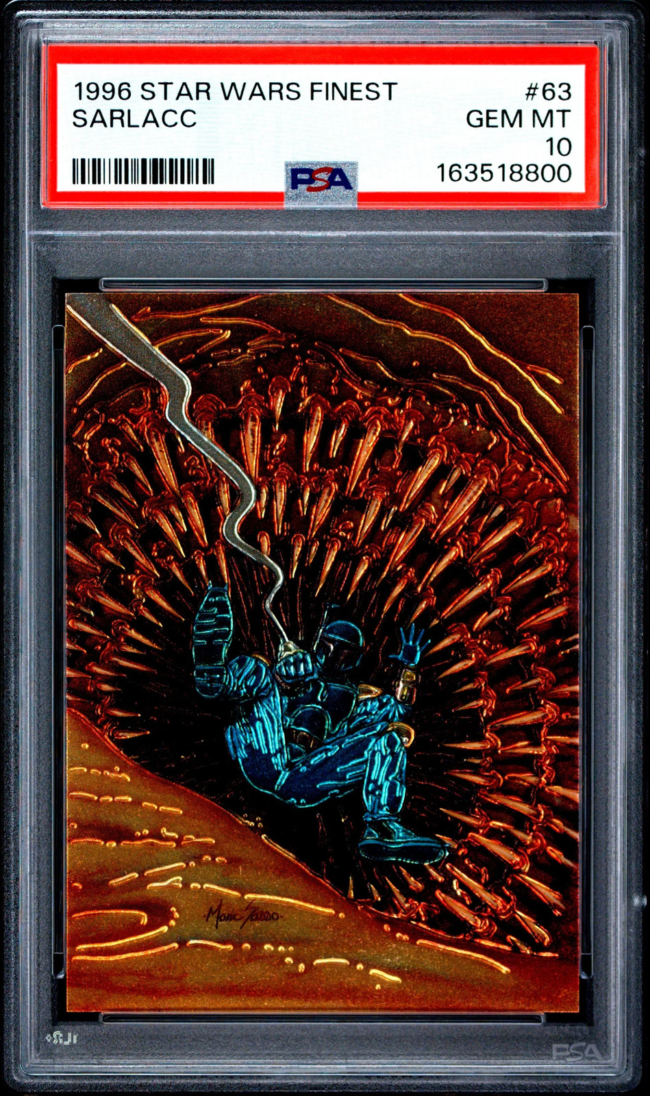 1996 Star Wars Finest Sarlacc Boba Fett #63 PSA 10