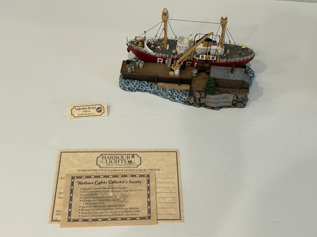HARBOUR LIGHTS LIGHTSHIP RELIEF CALIFORNIA #672 | 2004 REGIONAL EXCLUSIVE IN BOX