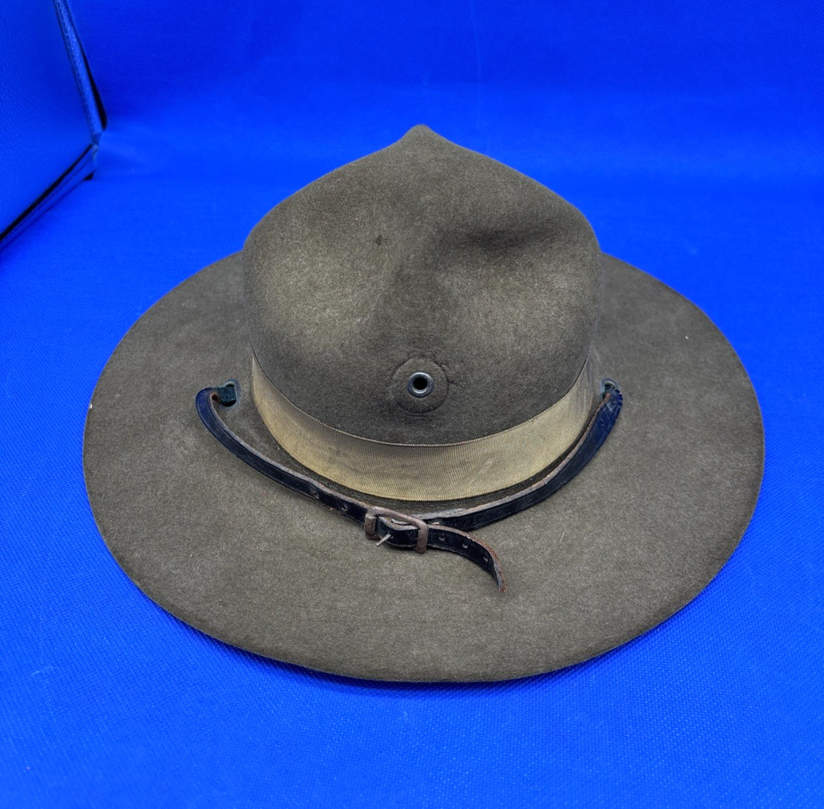 Antique VTG Military Campaign Hat Smokey Bear USMC Drill Instructor Ranger USA