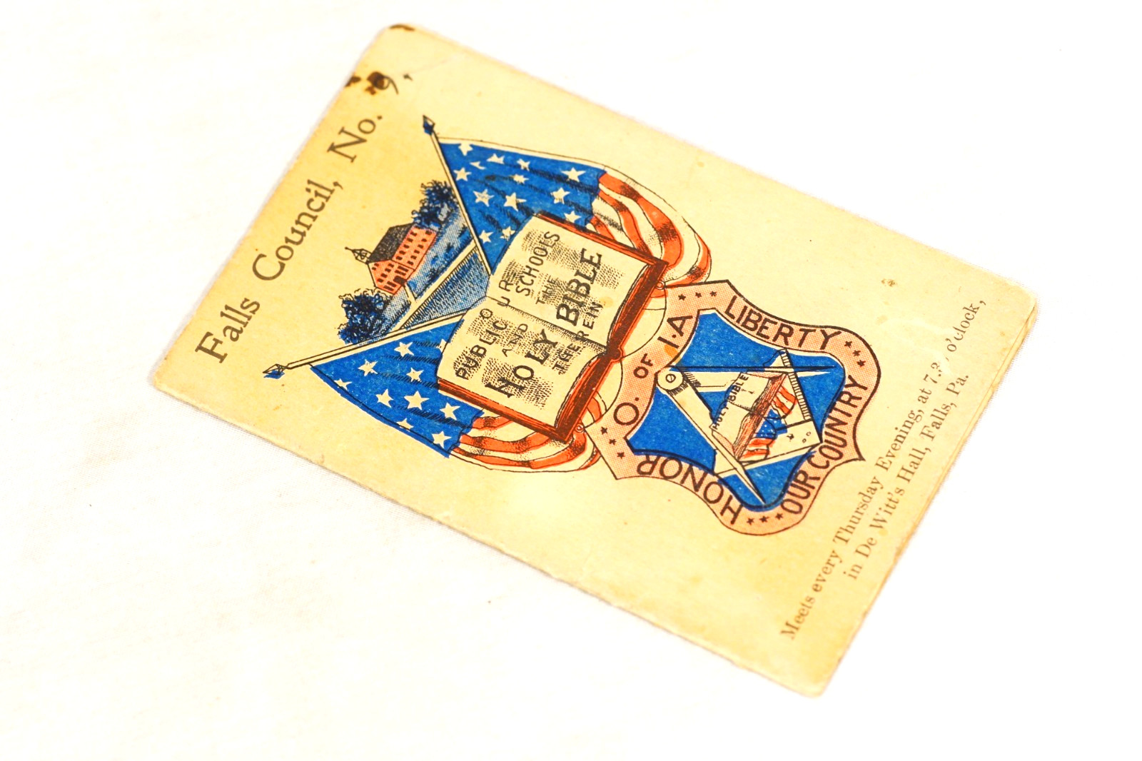 Order of Independent Americans Falls Council Proposition For Membership