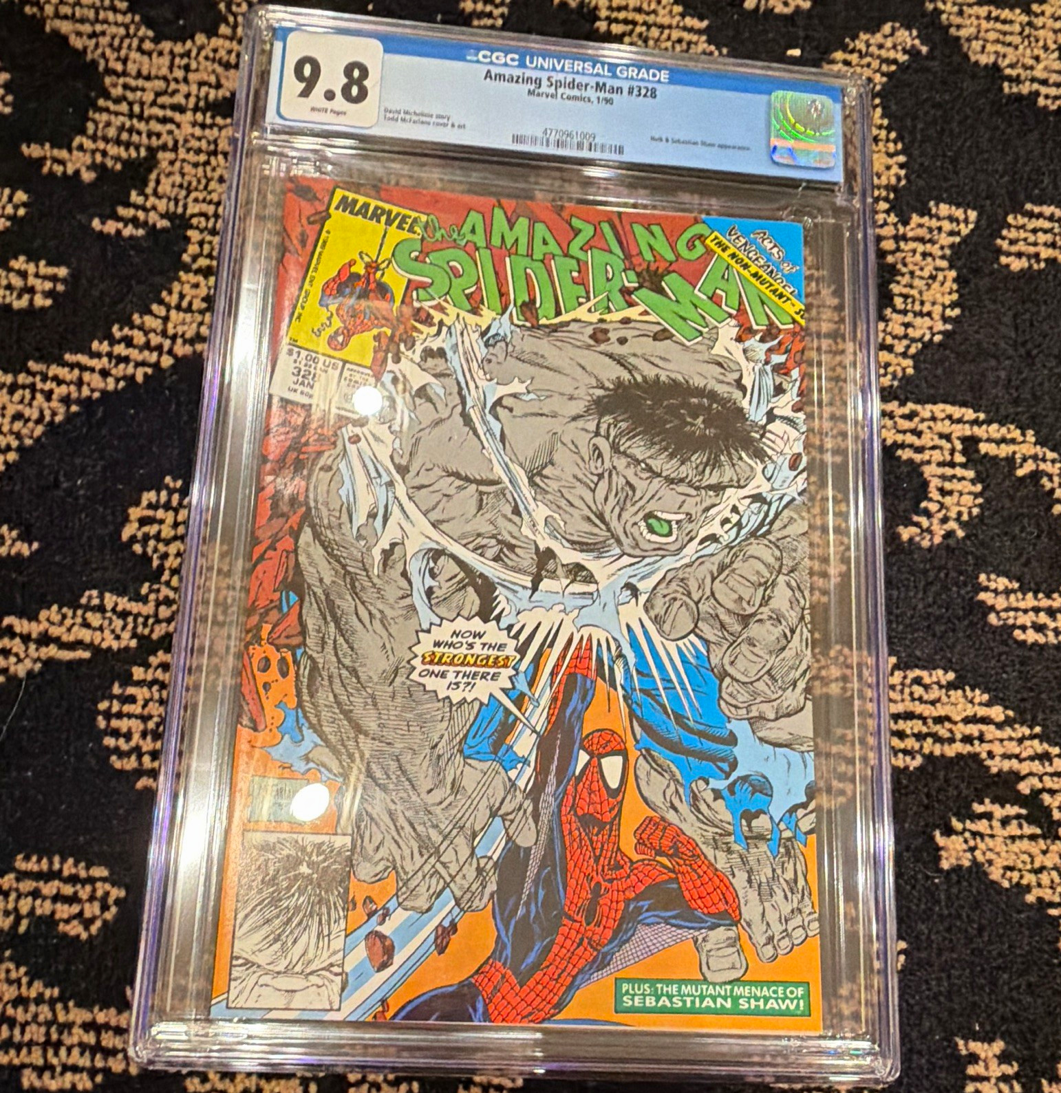 Amazing Spider-Man #328 CGC 9.8 (1990) Marvel Comics Todd McFarlane Hulk Hot