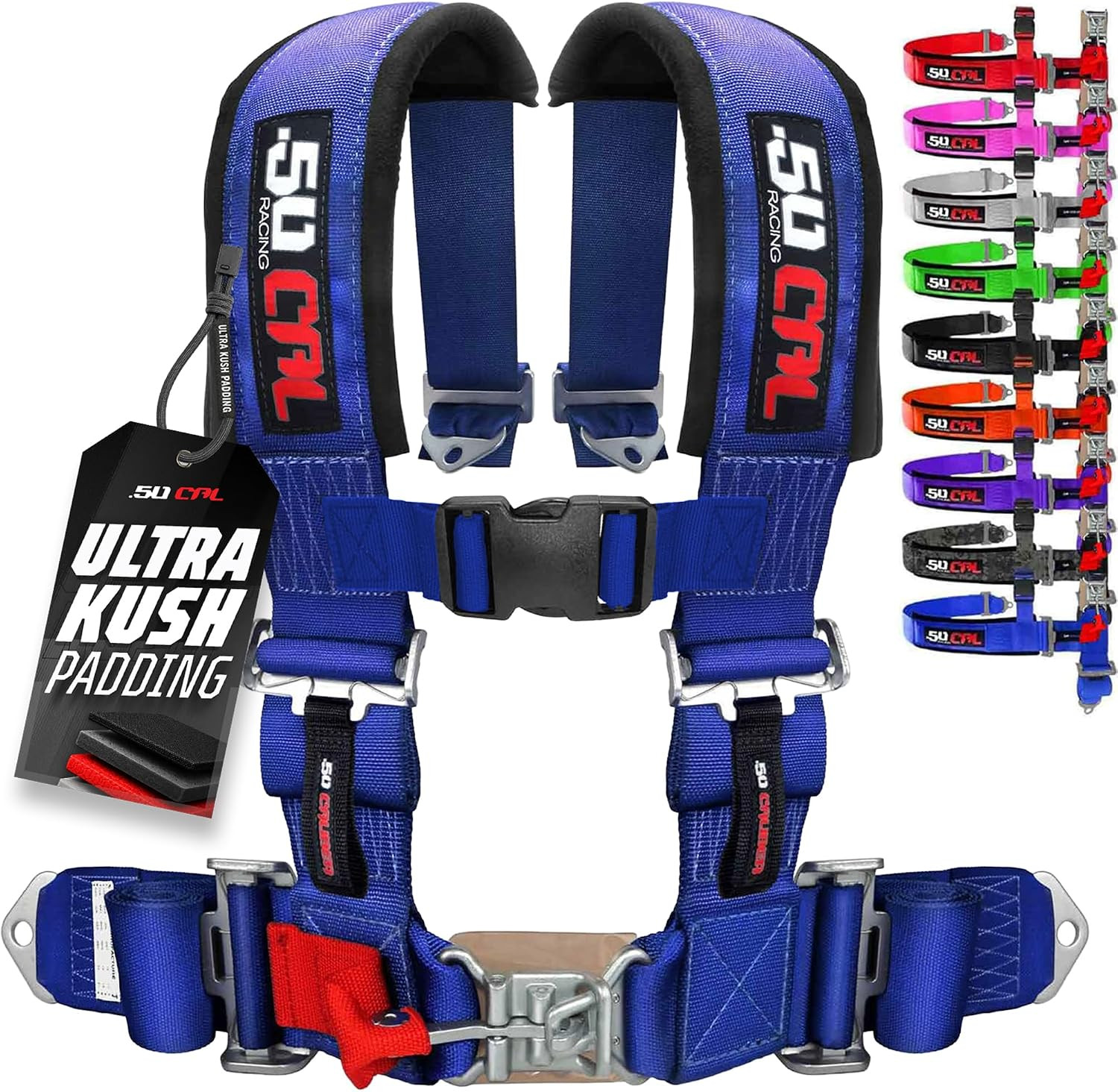 1Pc 50 Cal Blue 4 Point Harness 2