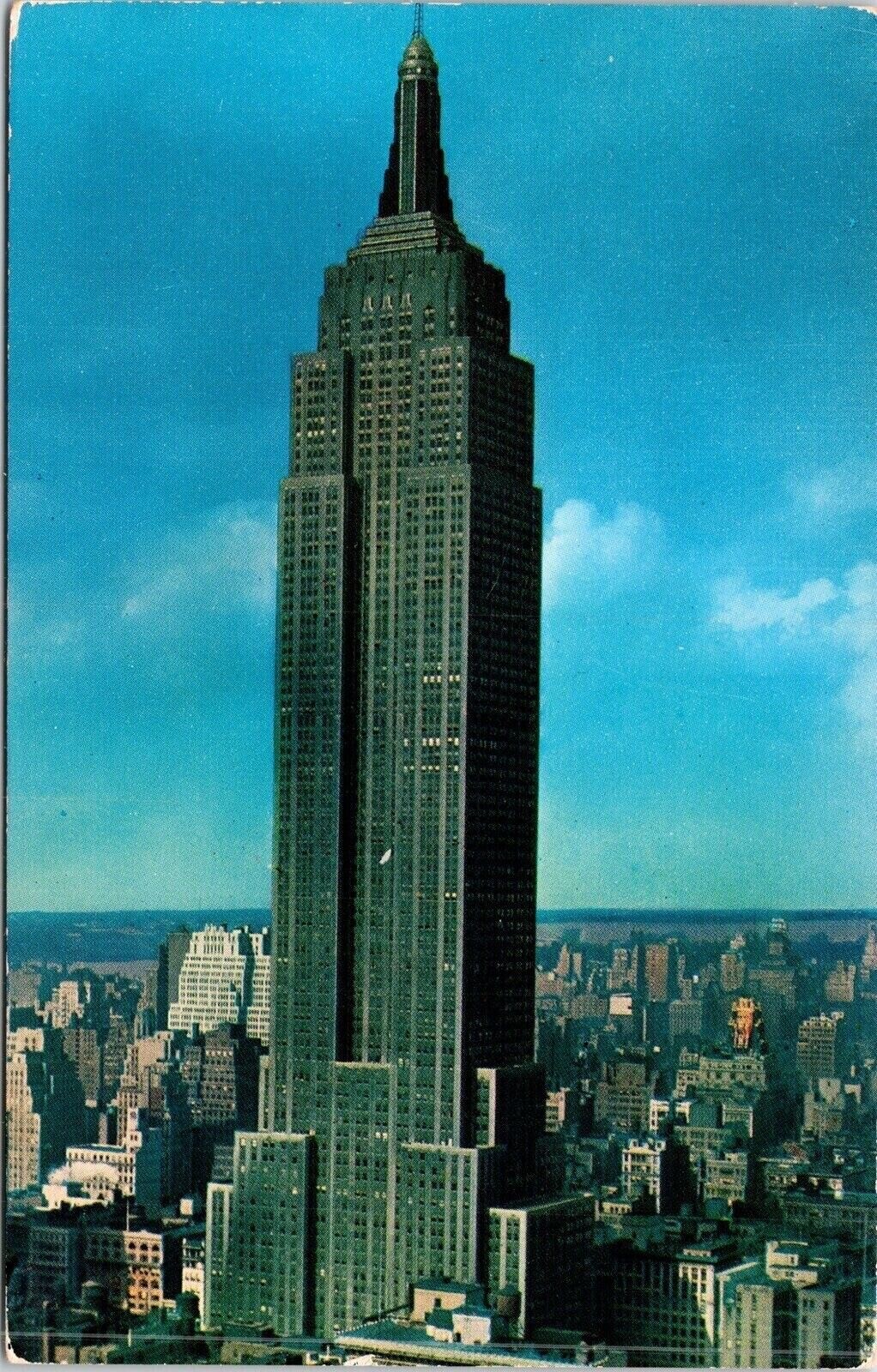 Scenic City View Empire State Building 5th Ave 34th Street Chrome Postcard UNP