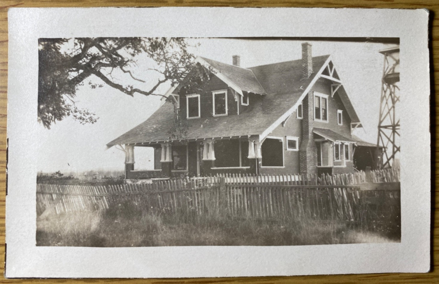 1910 RPPC: ELDEN BRUSH HOUSE real photo postcard WELLSDALE VALLEY \