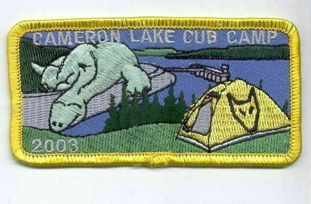 2003 Cameron Lake Cub Camp patch