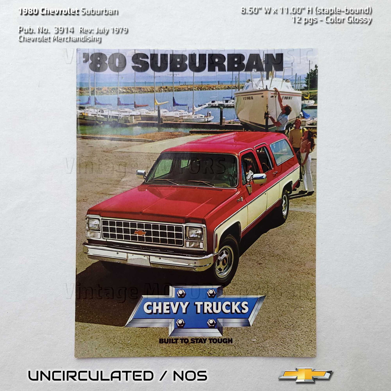 UNCIRCULATED 1980 Chevrolet SUBURBAN 12 pg Dealer Sales Brochure #3914 Rev 7/79