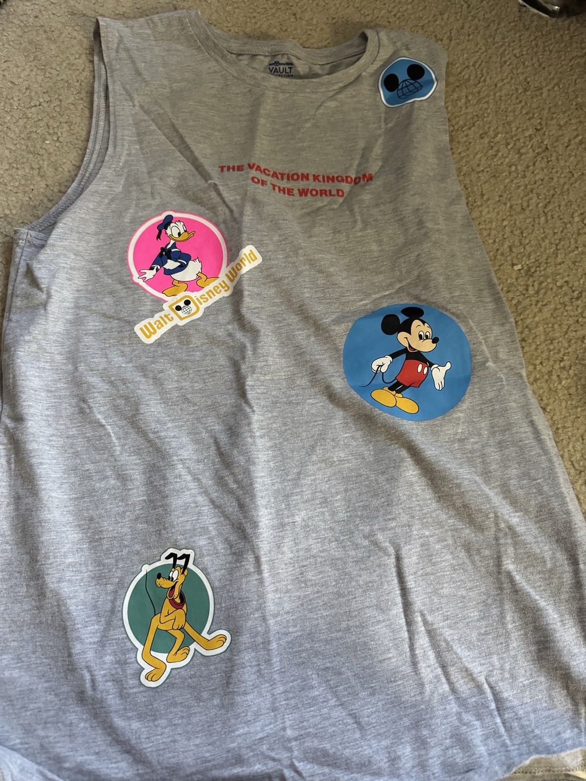 Disney Parks Vault Collection Vacation Kingdom Of The World Tank Top mens small