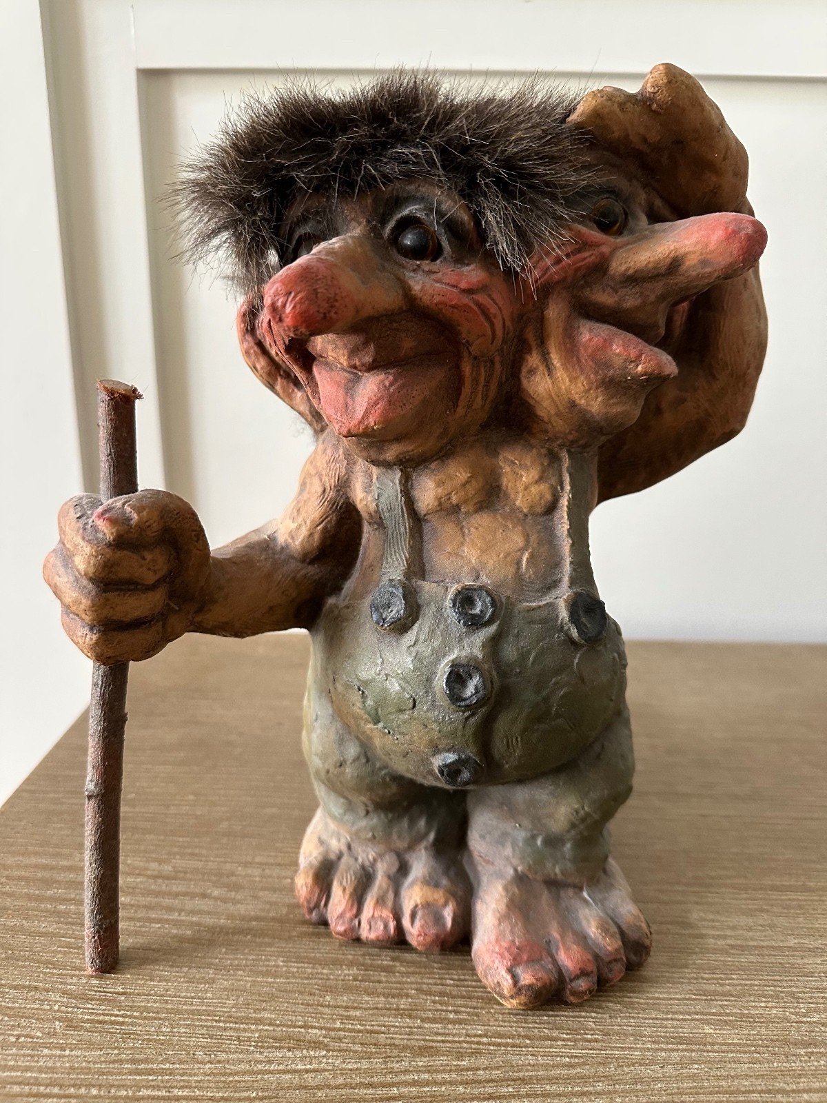 NyForm Troll Model 101 Two Headed Norwegian Troll Handmade Norway Vintage 10\