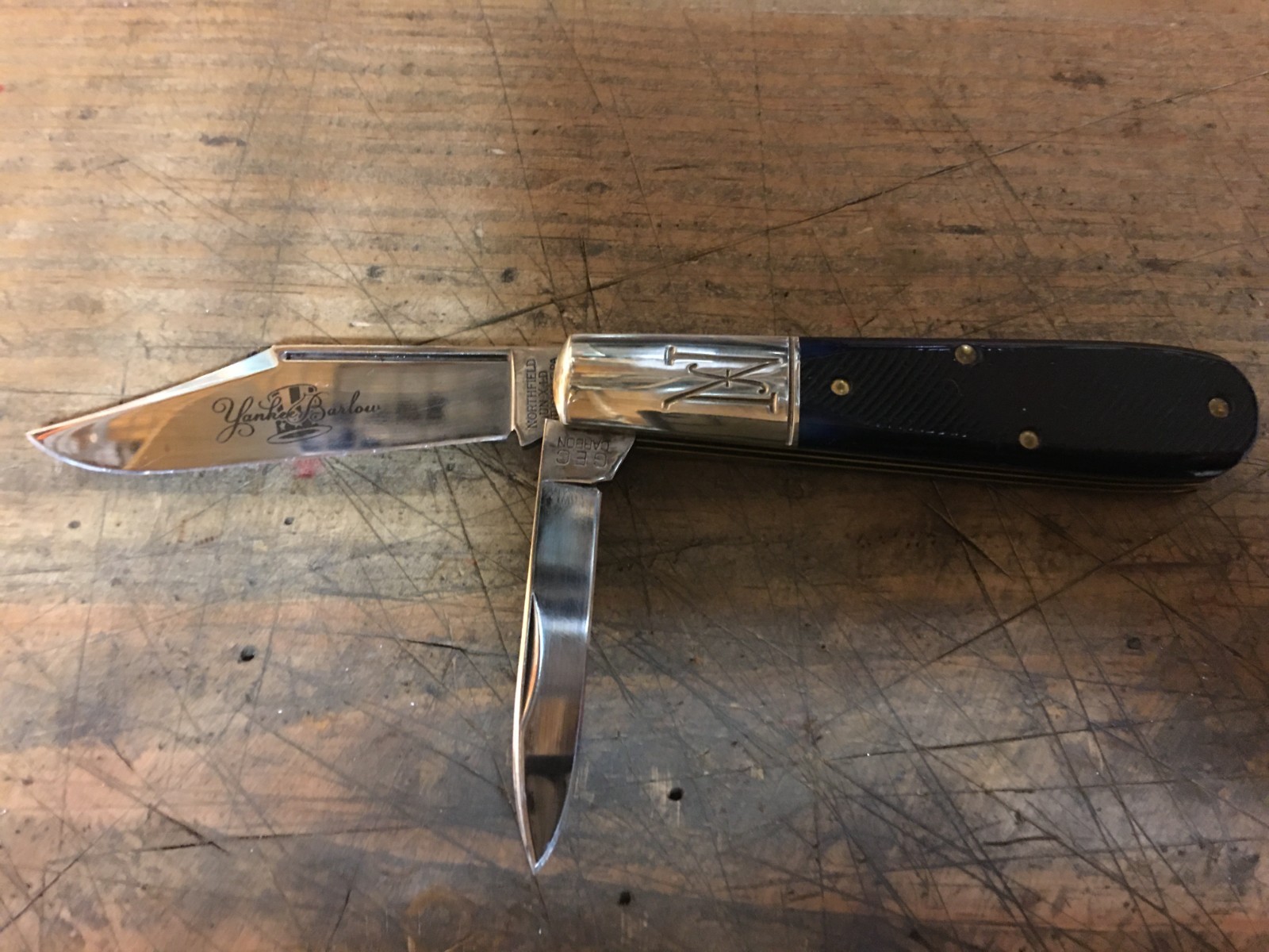 Great Eastern Cutlery 771225 Yankee Barlow blueberry sawcut bone 2025 SHINY