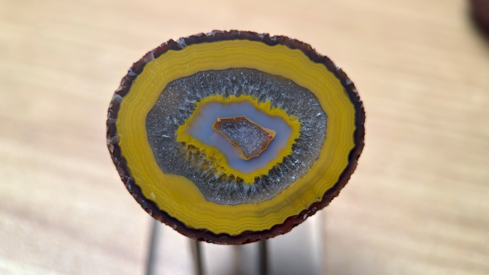 Polished Chinese fighting blood agate Polished Chinese fighting blood agate