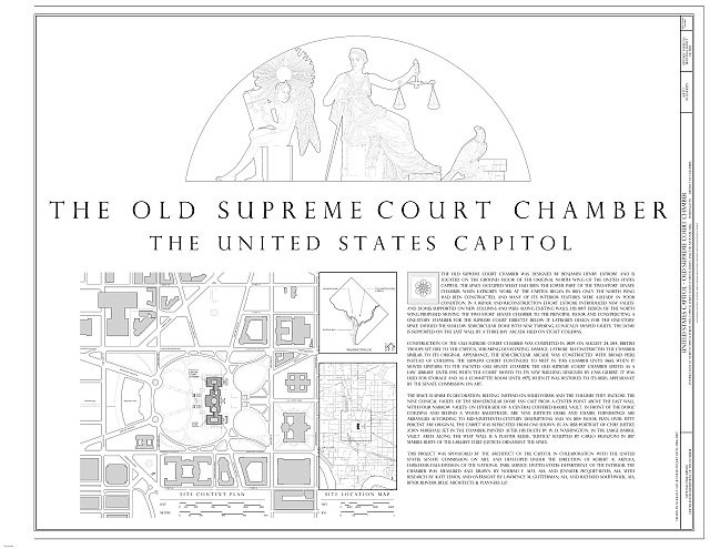 Photo:Washington DC U.S. Capitol Old Supreme Court Chamber 1800s HABS