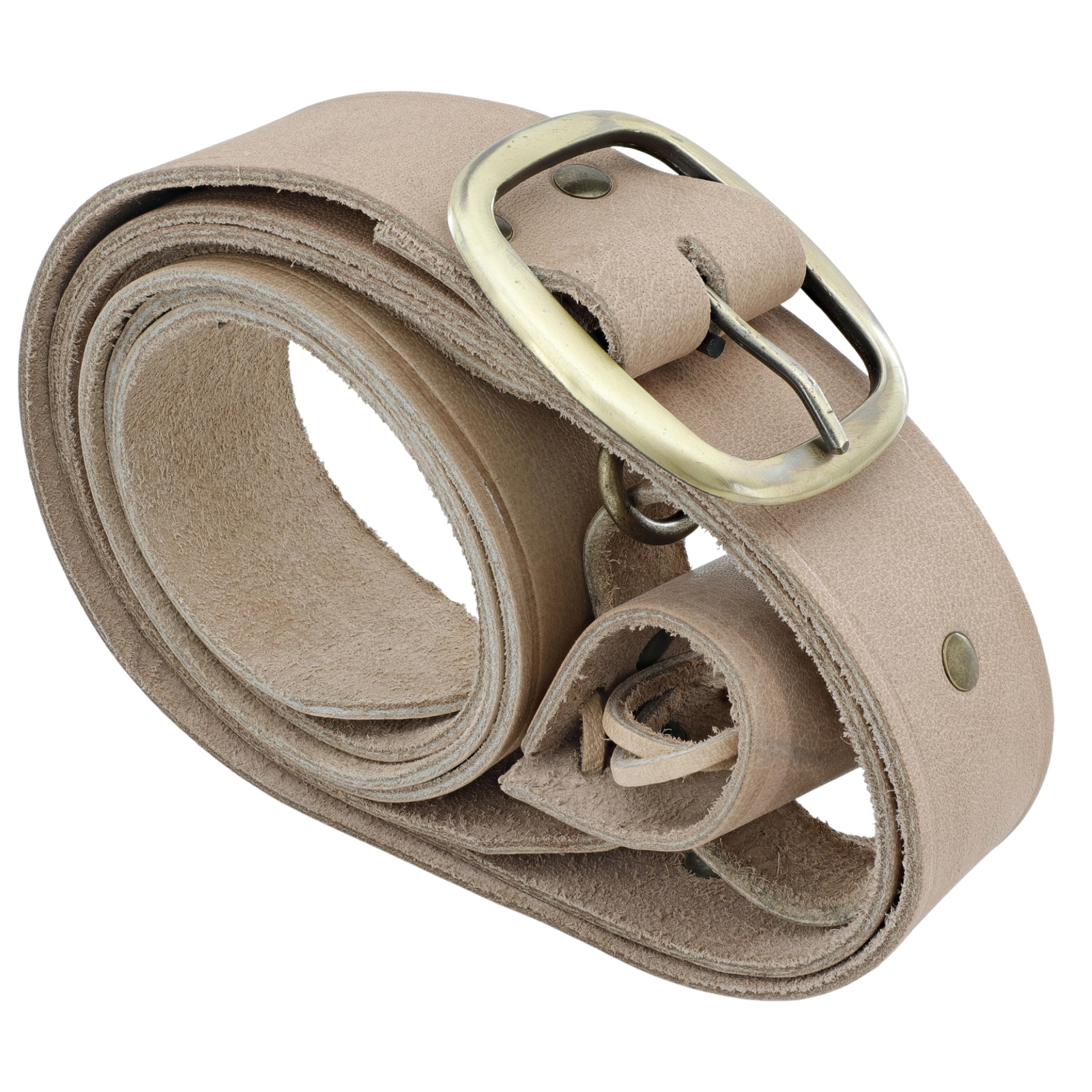 Medieval Genuine Leather Double Wrap Sword Belt with Adjustable Frog, in 3 size