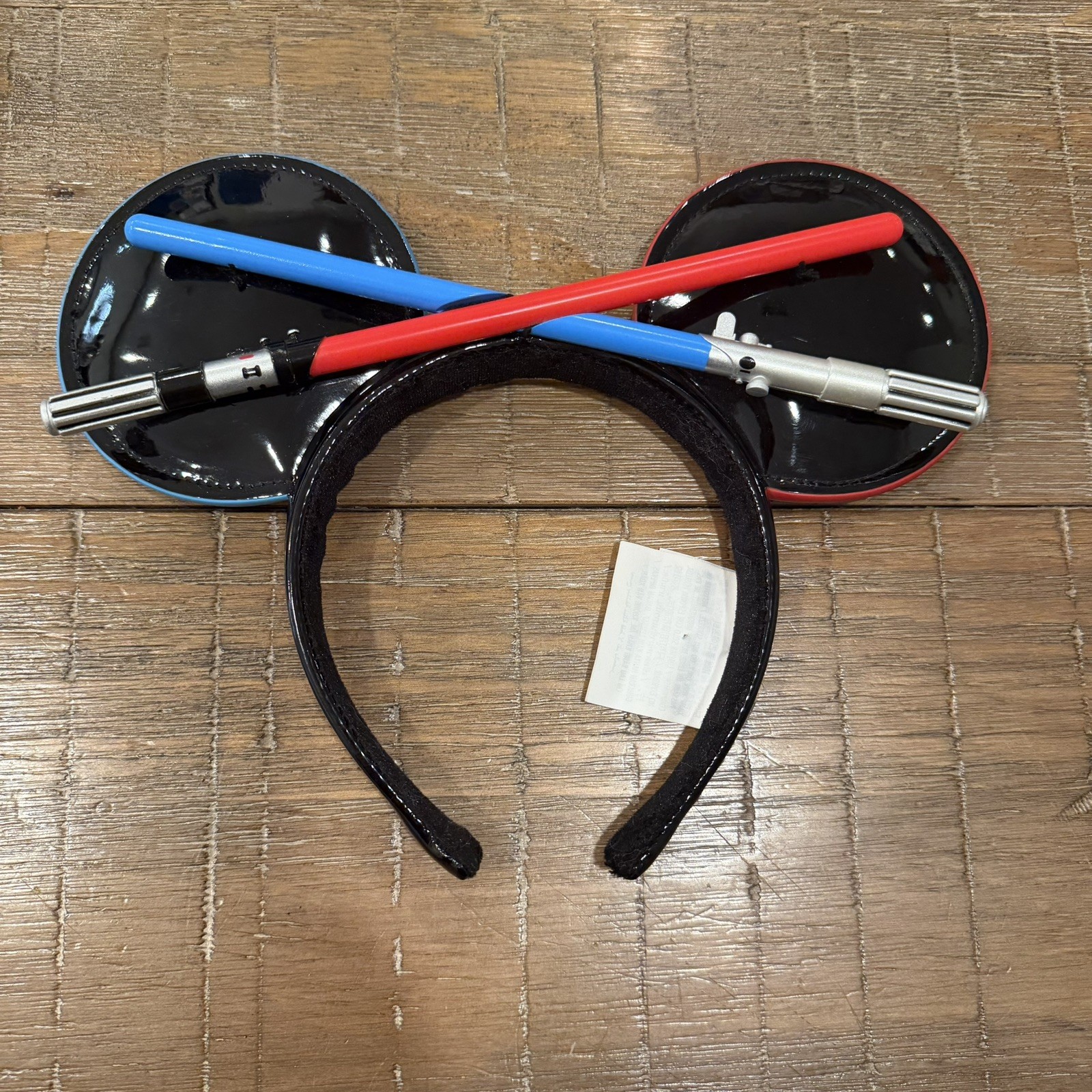 Star Wars Disney Parks Mickey Mouse Lightsaber Ears Headband Blue Red 3D MTFBWY