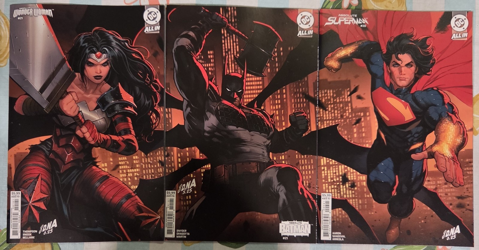 Absolute Batman Superman Wonder Woman David Nakayama Connecting Set 20 21